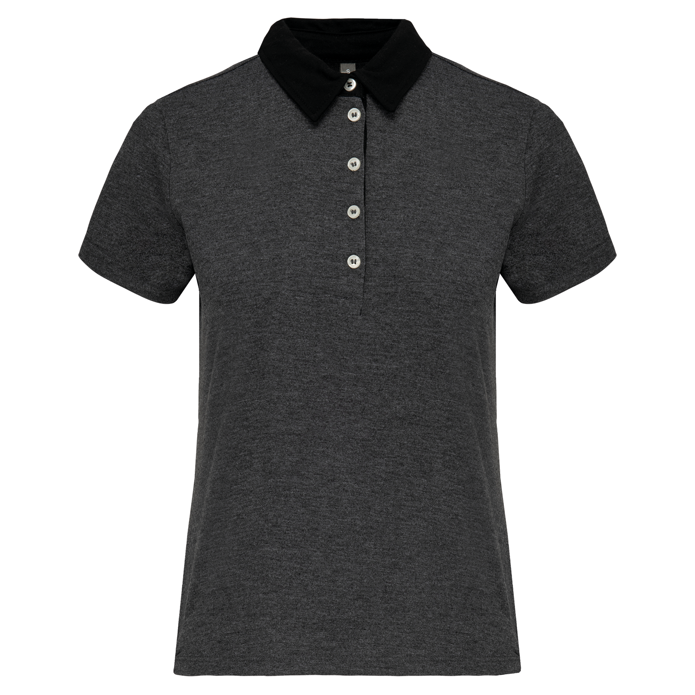 Miniature 14 pour Polo jersey bicolore femme