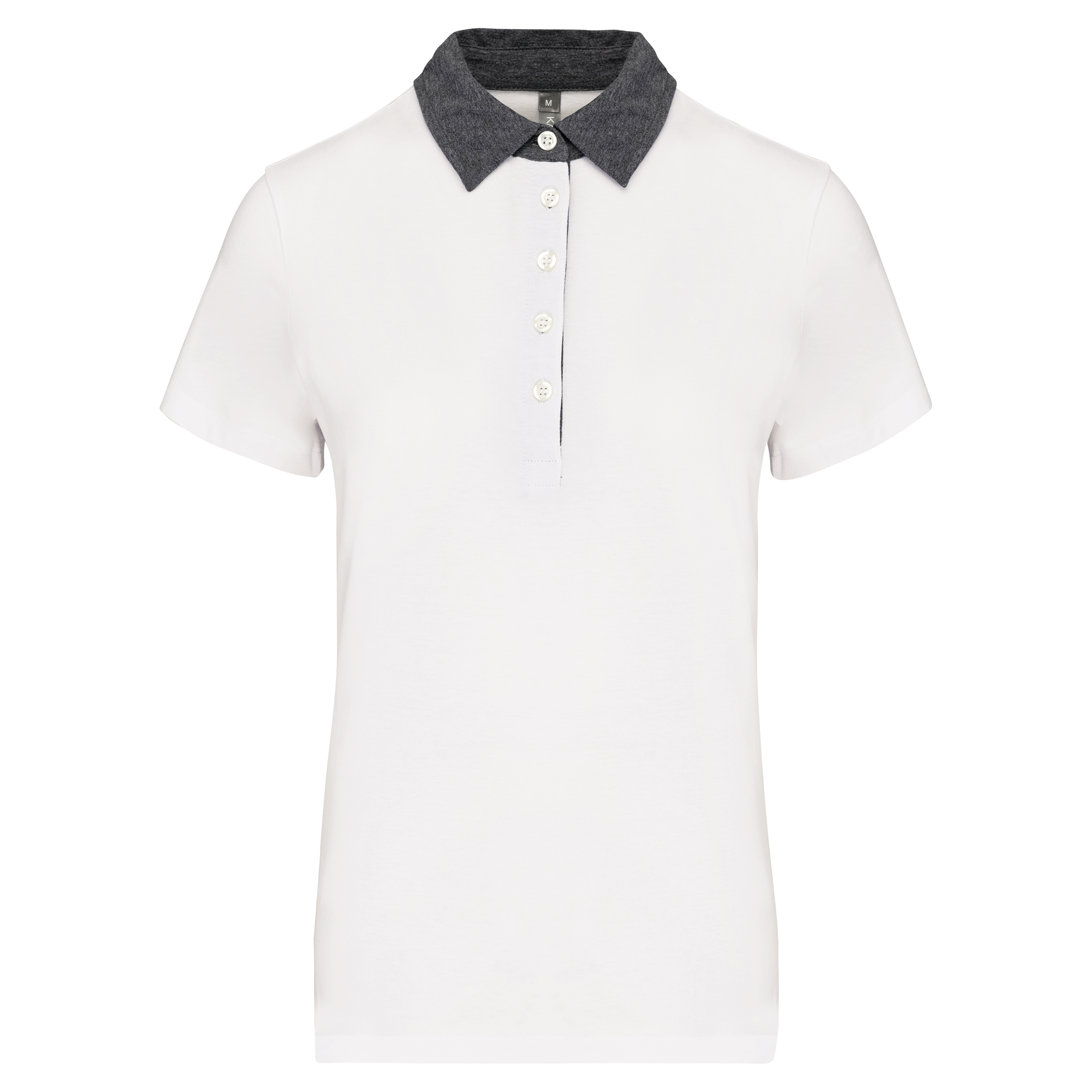 Miniature 16 pour Polo jersey bicolore femme