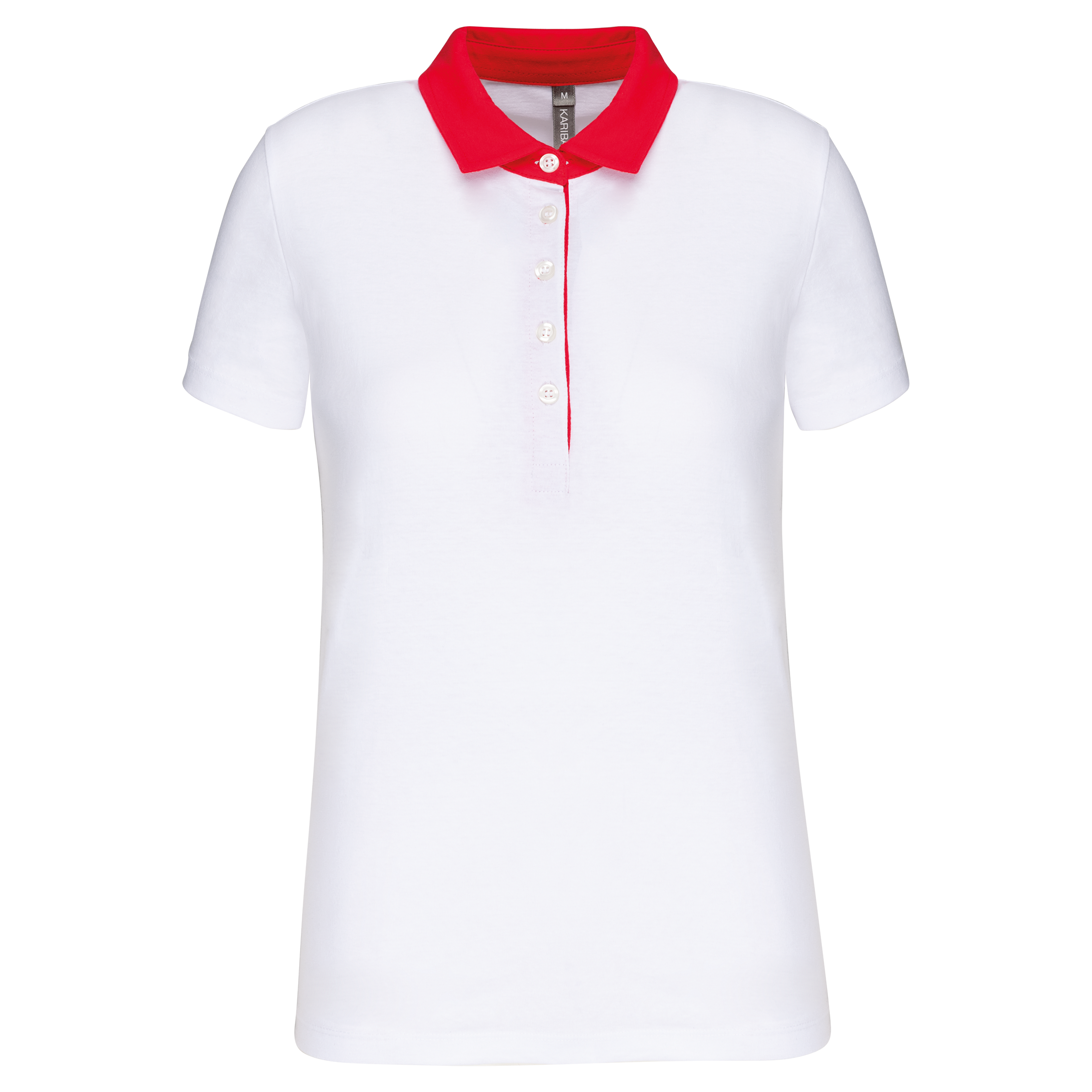 Miniature 18 pour Polo jersey bicolore femme