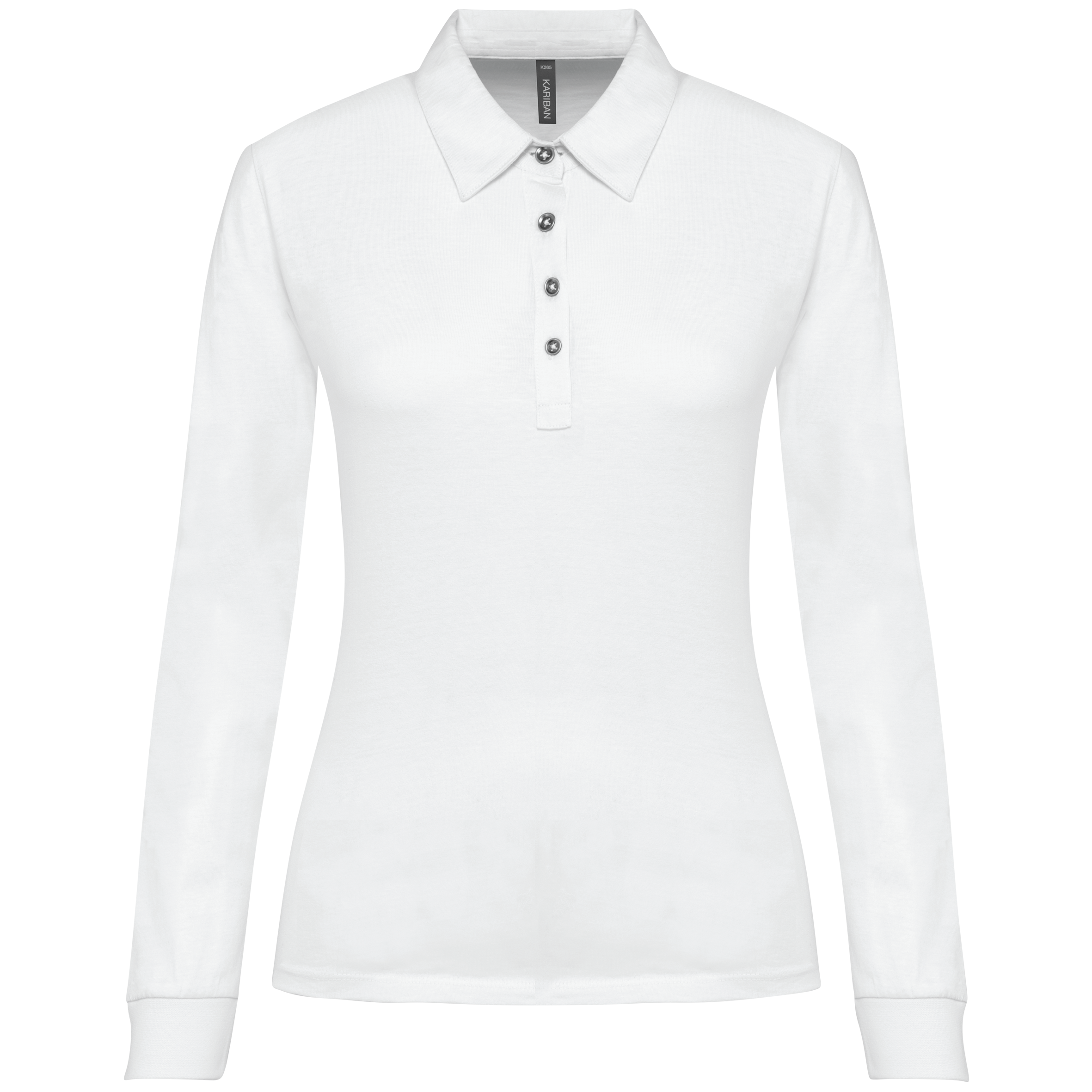 Miniature 17 pour Polo jersey manches longues femme