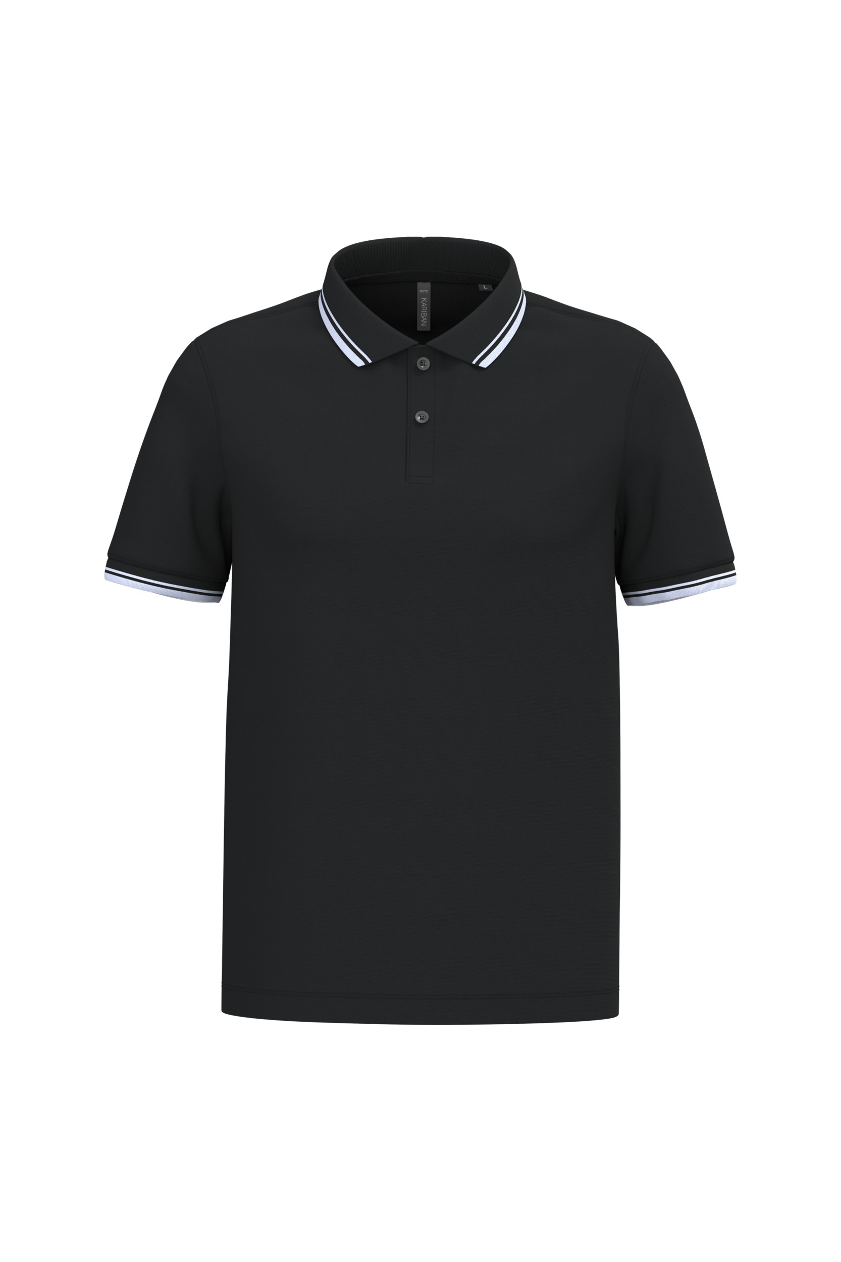 Miniature 14 pour Polo homme manches courtes à liserés contrastés