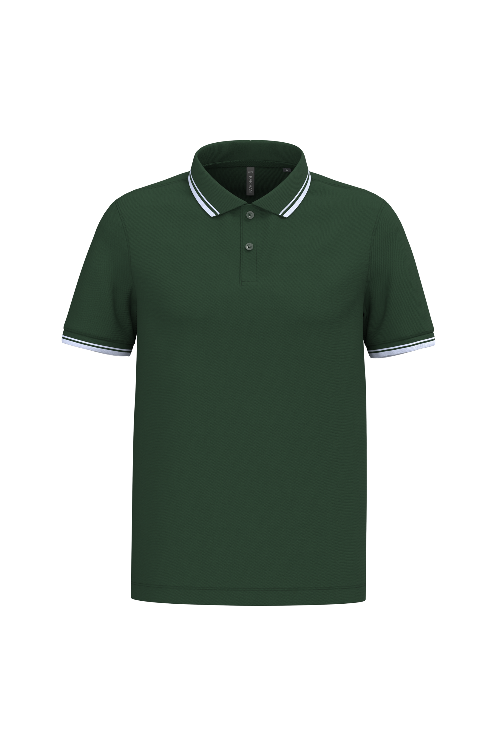 Miniature 22 pour Polo homme manches courtes à liserés contrastés
