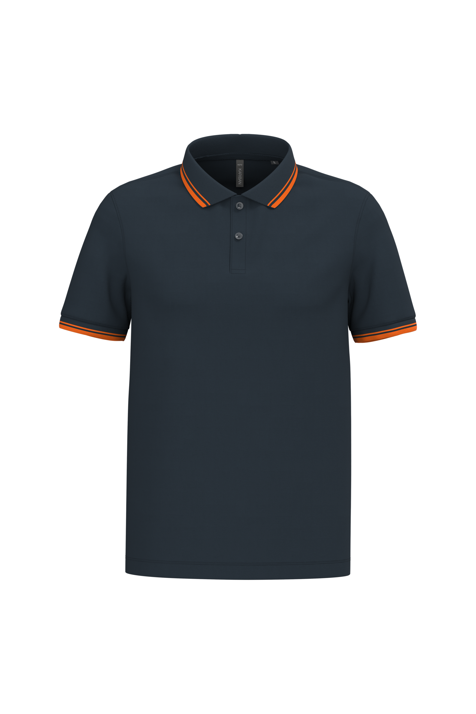 Miniature 24 pour Polo homme manches courtes à liserés contrastés