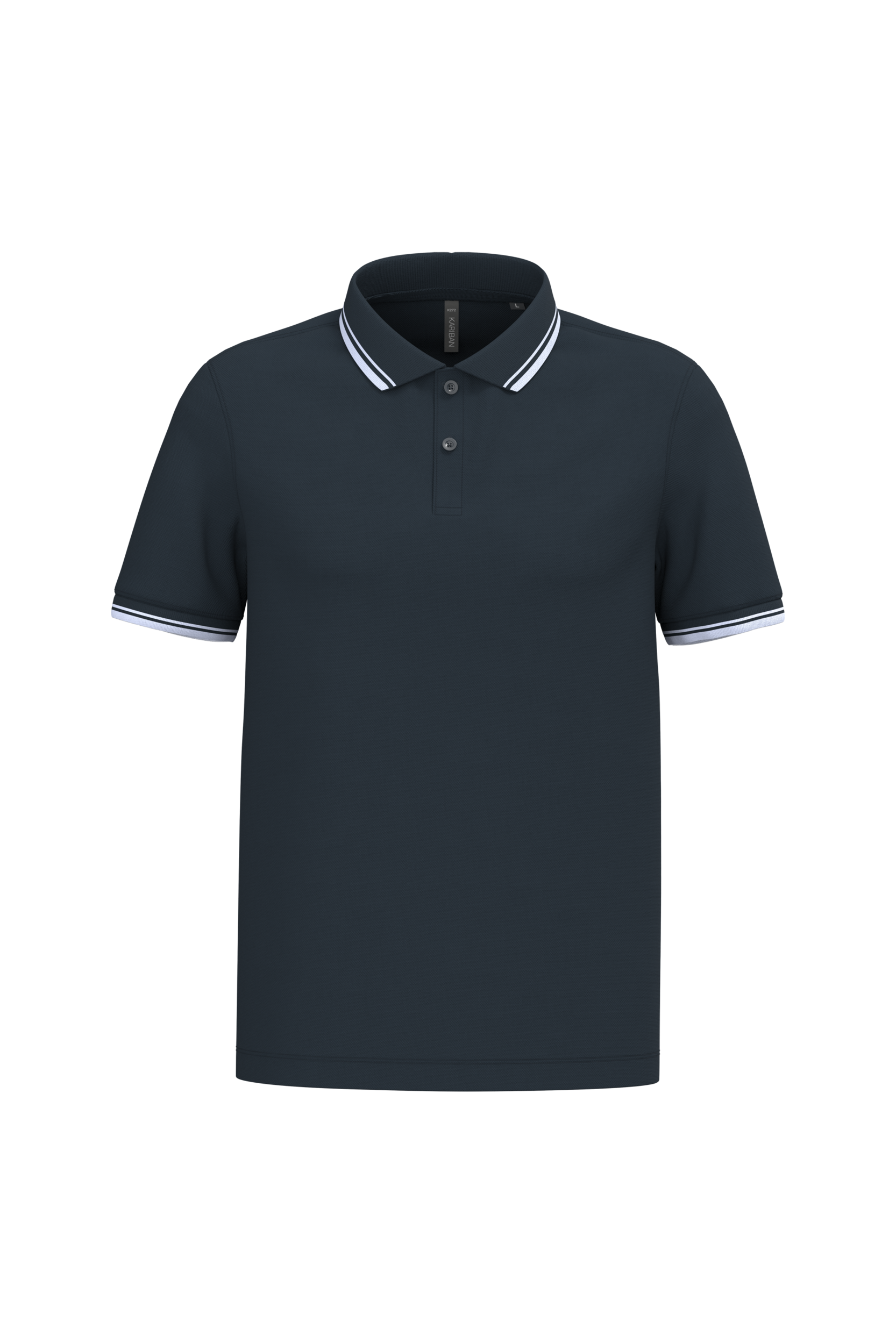 Miniature 17 pour Polo homme manches courtes à liserés contrastés