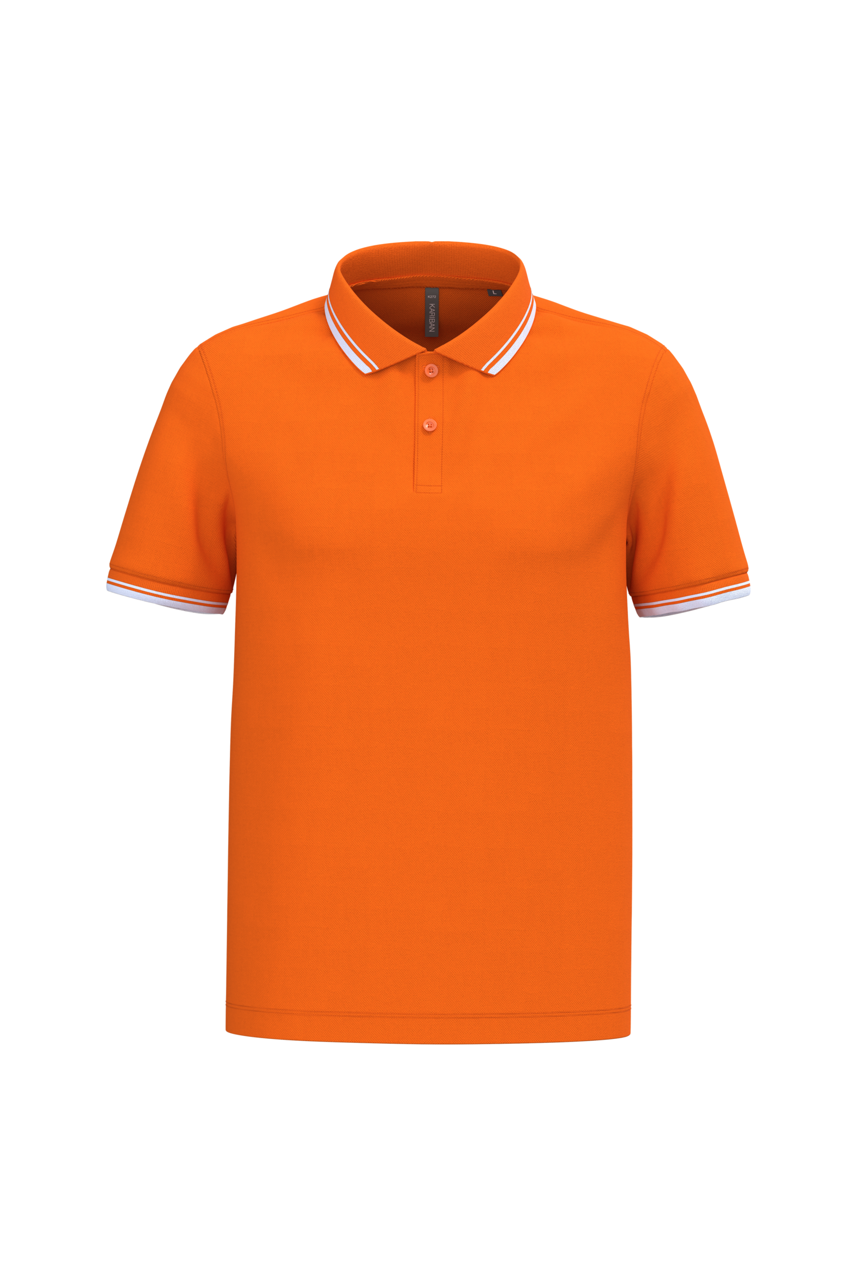 Miniature 25 pour Polo homme manches courtes à liserés contrastés