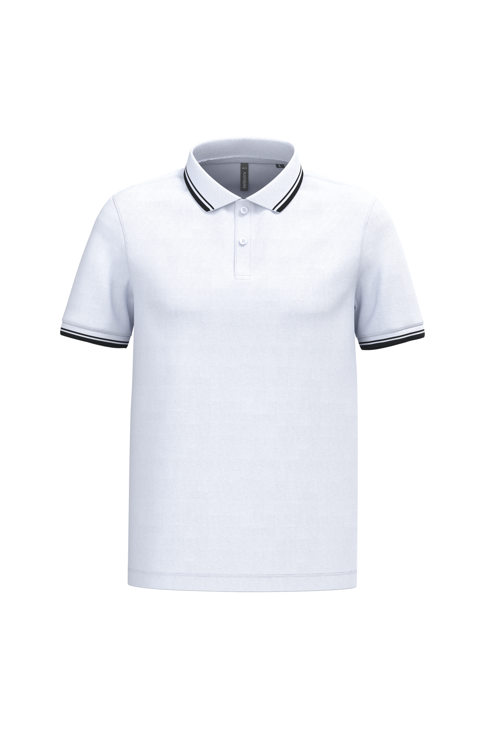 Miniature 26 pour Polo homme manches courtes à liserés contrastés