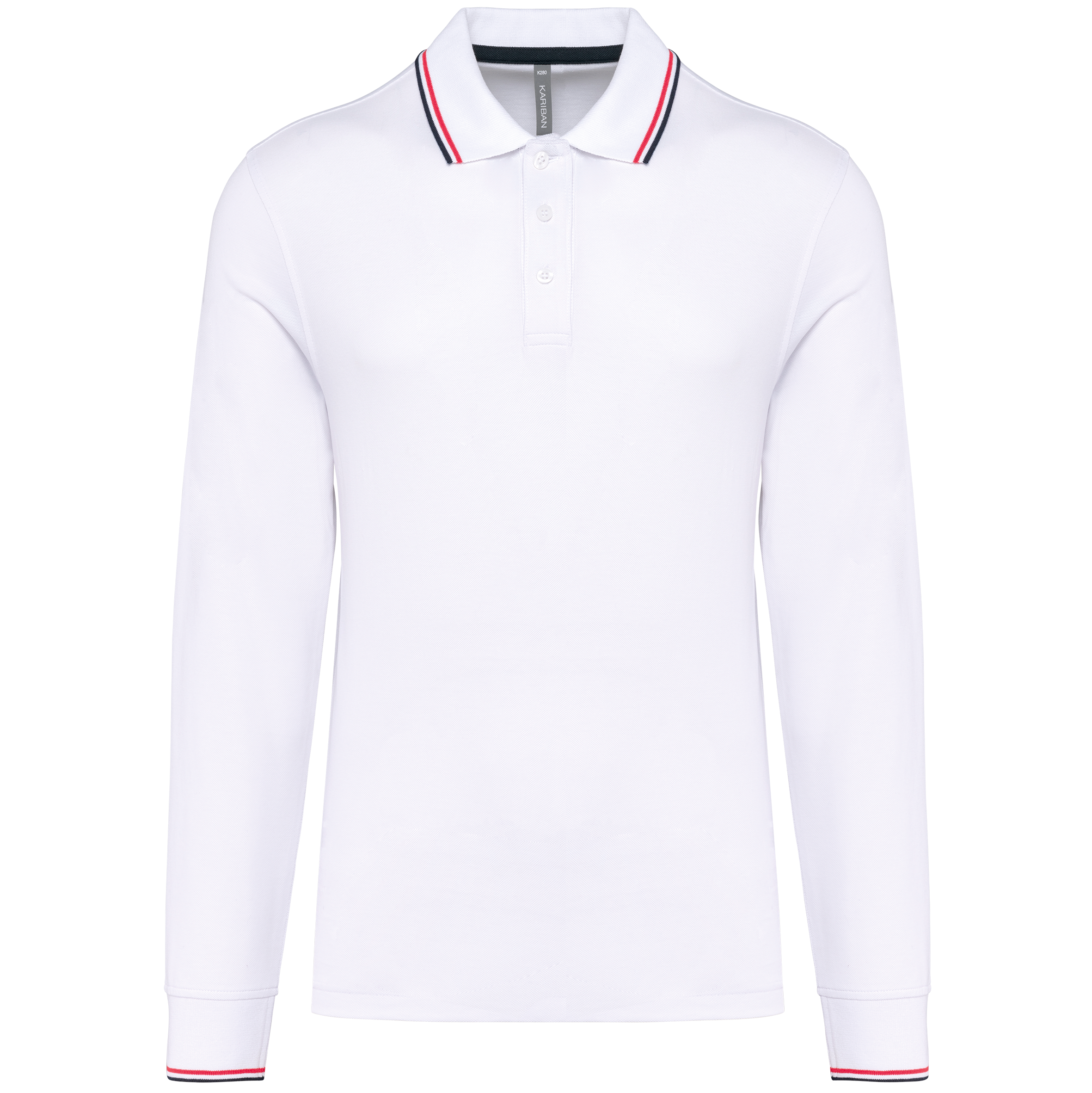 Miniature 12 pour Polo maille piquée manches longues homme