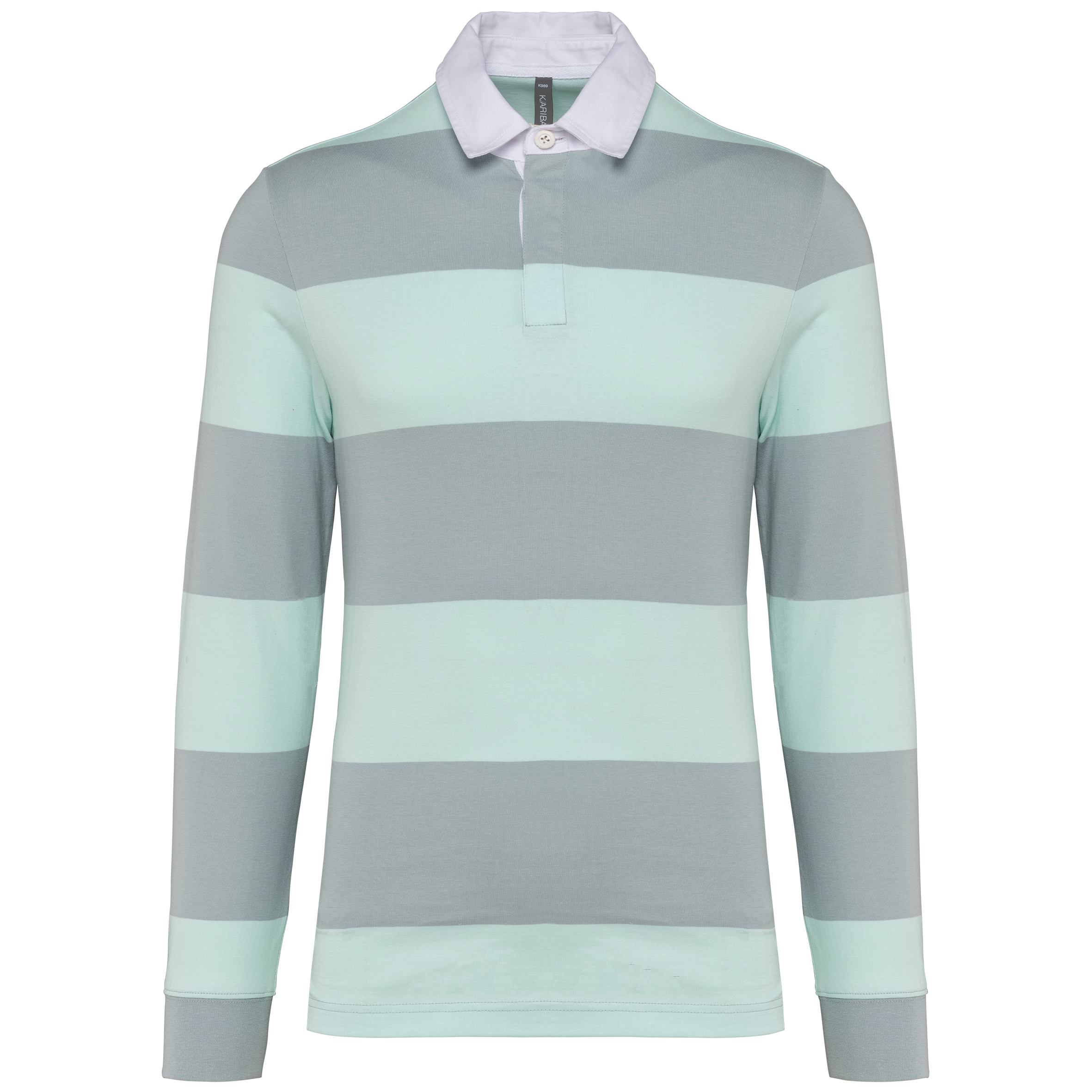 Miniature 3 pour Polo rugby rayé manches longues unisexe