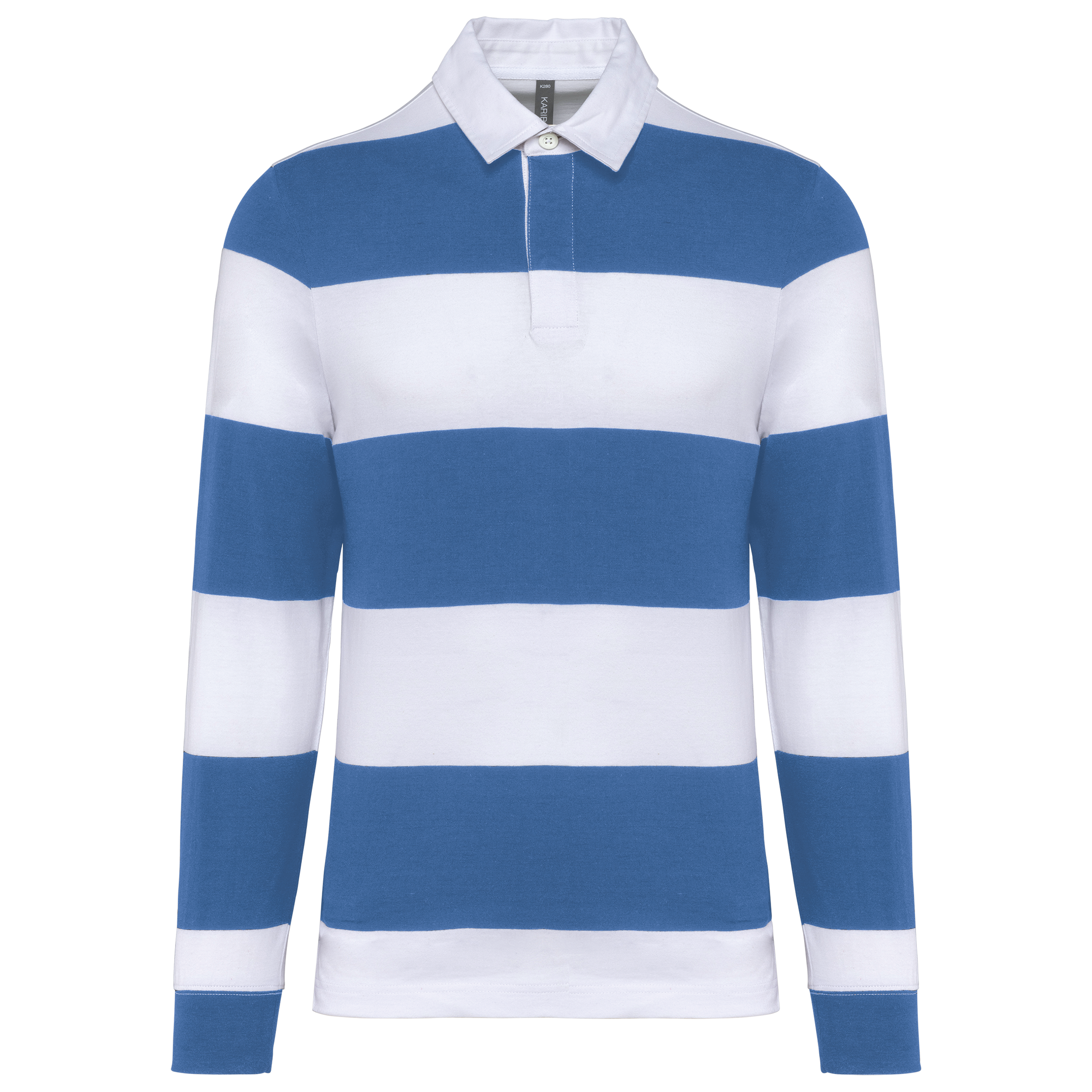 Miniature 4 pour Polo rugby rayé manches longues unisexe