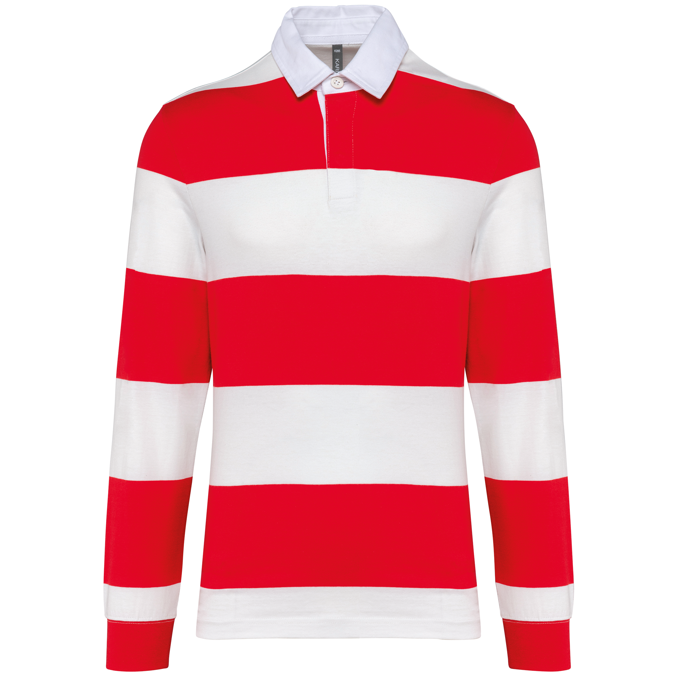 Miniature 7 pour Polo rugby rayé manches longues unisexe