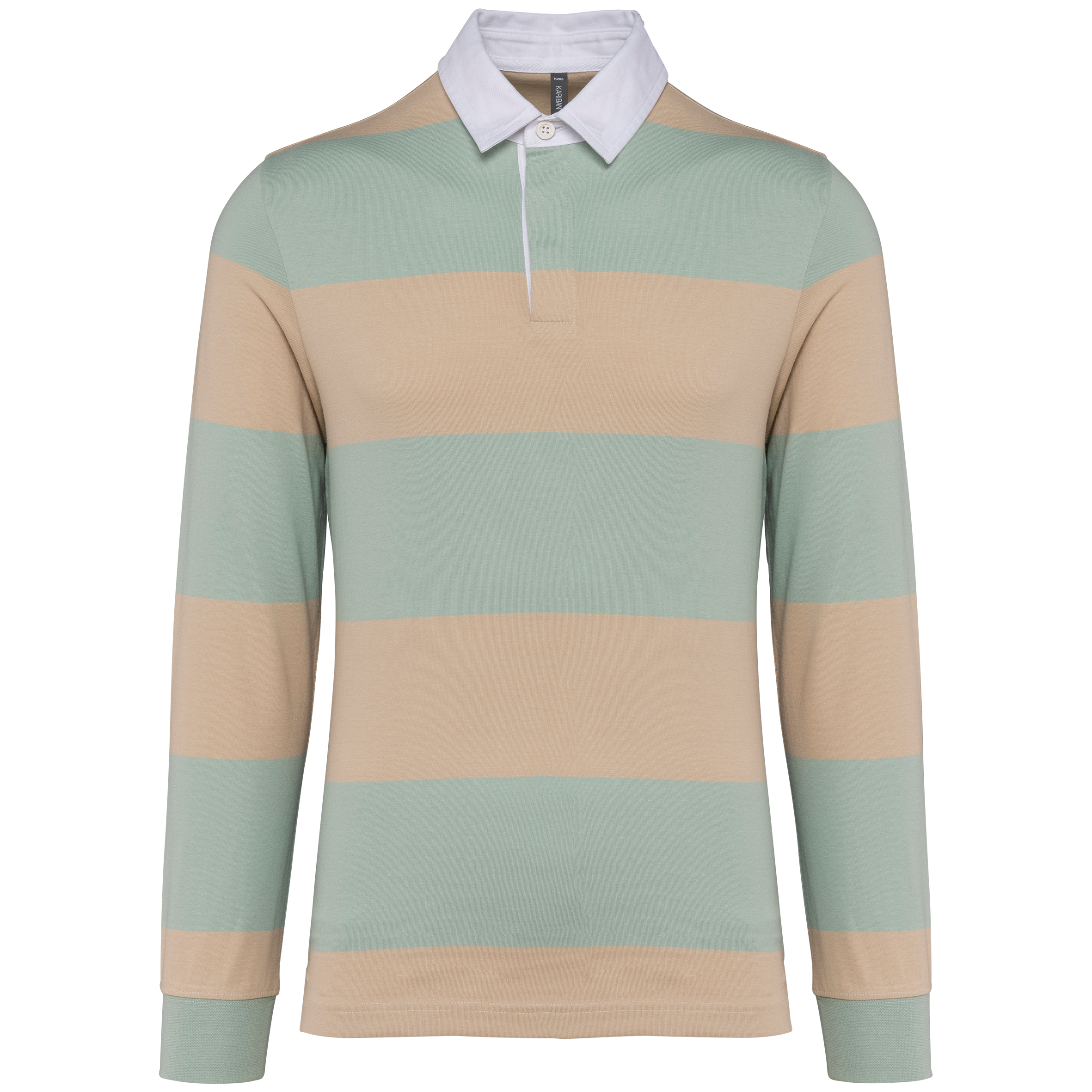 Miniature 8 pour Polo rugby rayé manches longues unisexe