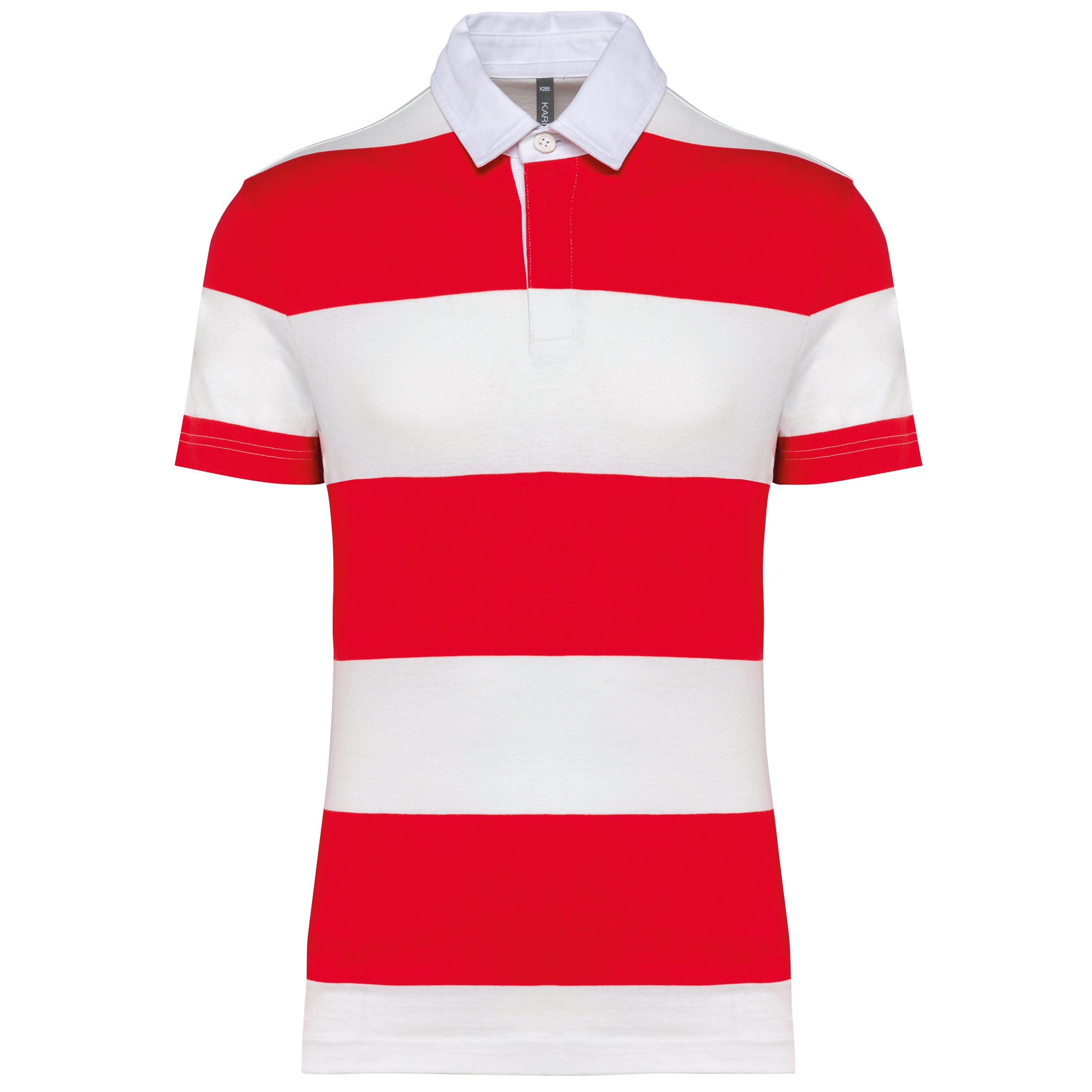 Miniature 16 pour Polo rugby rayé manches courtes unisexe