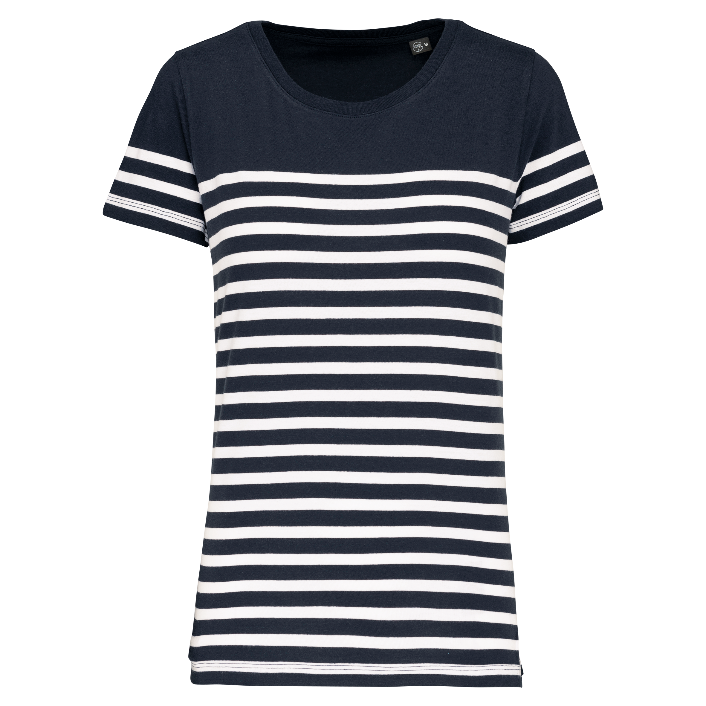 Miniature 13 pour T-shirt marin col rond Bio femme