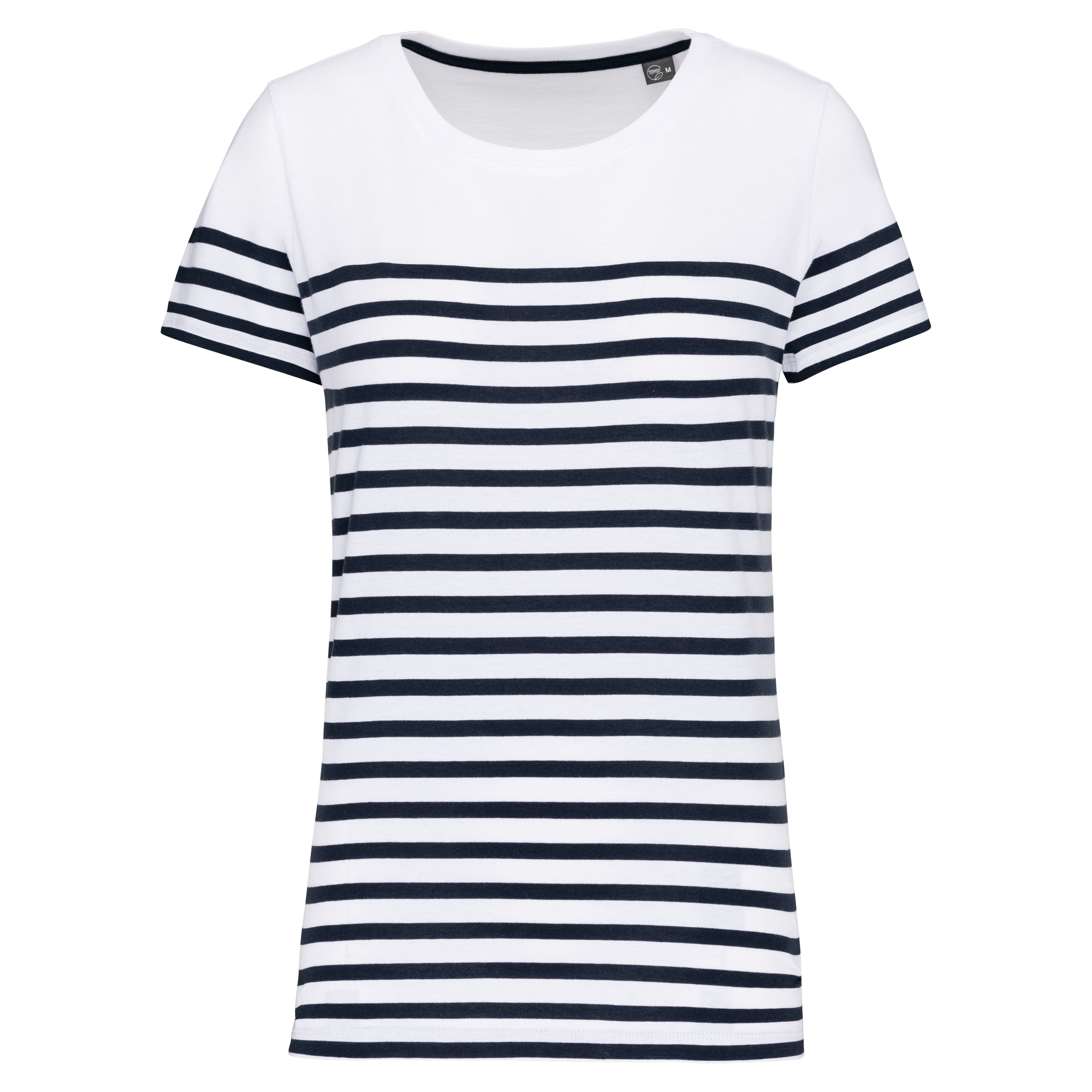 Miniature 14 pour T-shirt marin col rond Bio femme
