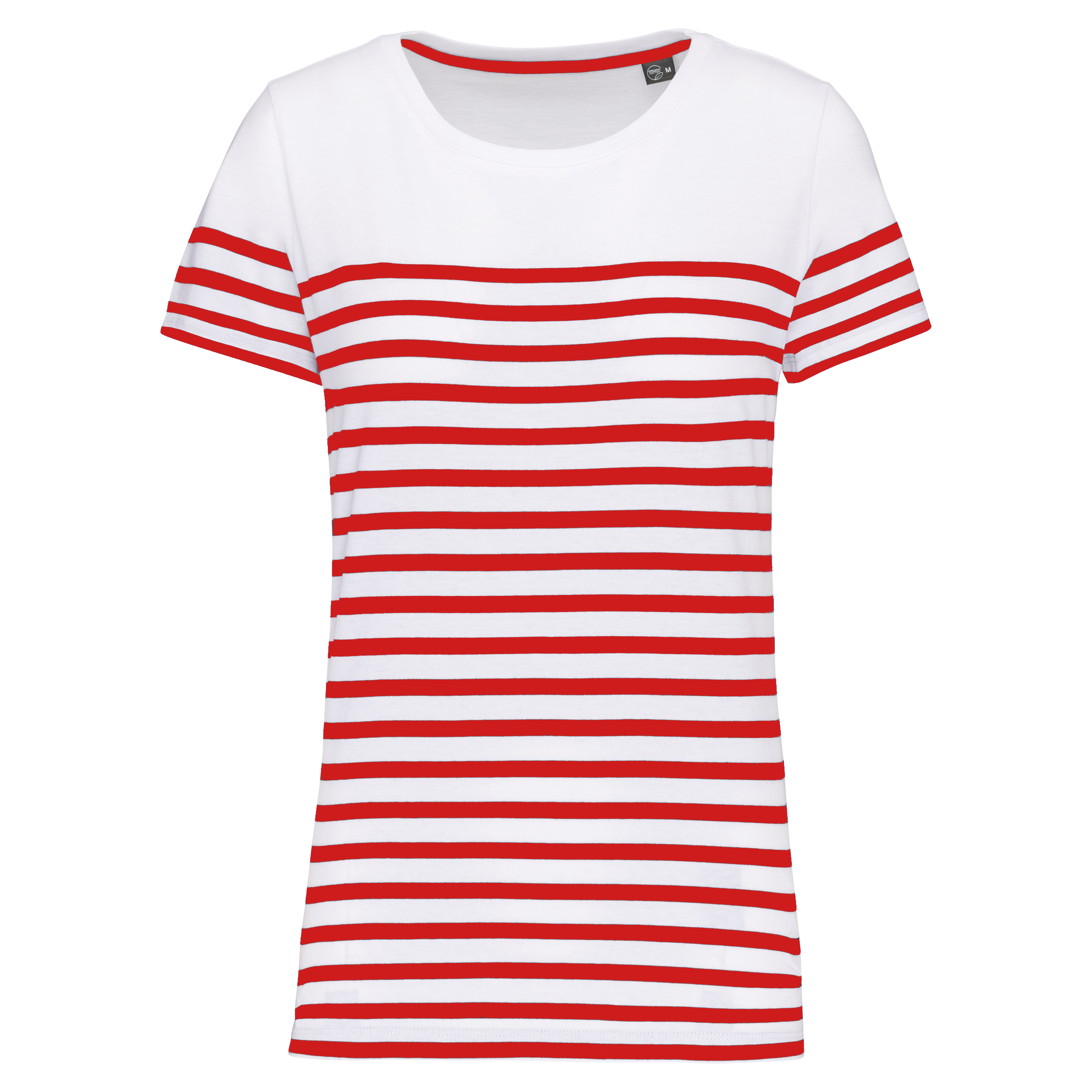 Miniature 15 pour T-shirt marin col rond Bio femme