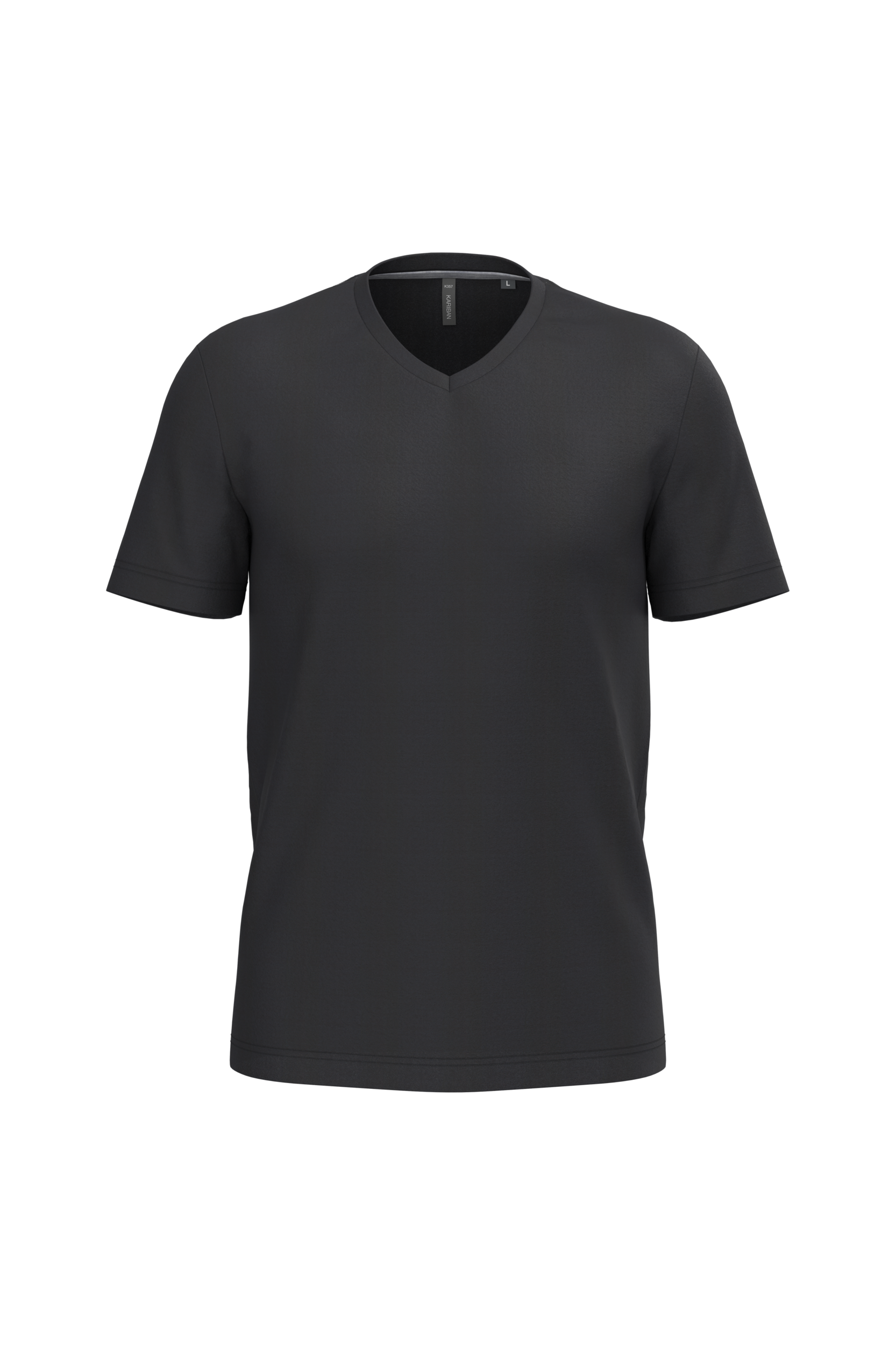 Miniature 8 pour T-shirt col V manches courtes homme