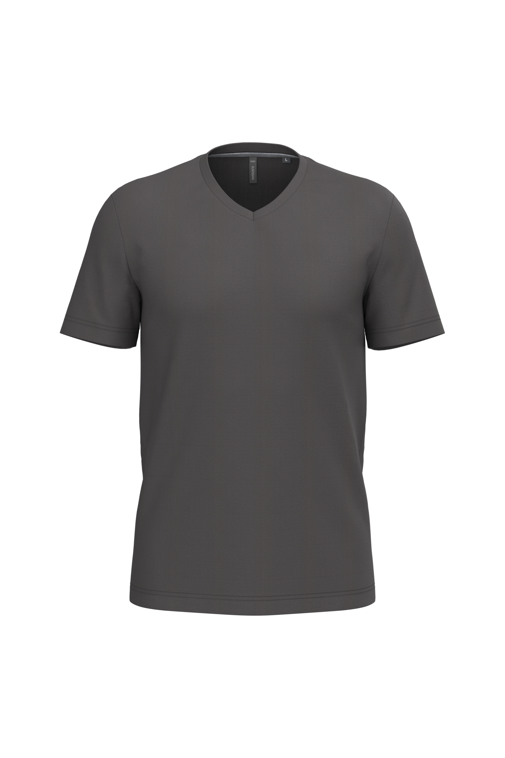 Miniature 10 pour T-shirt col V manches courtes homme