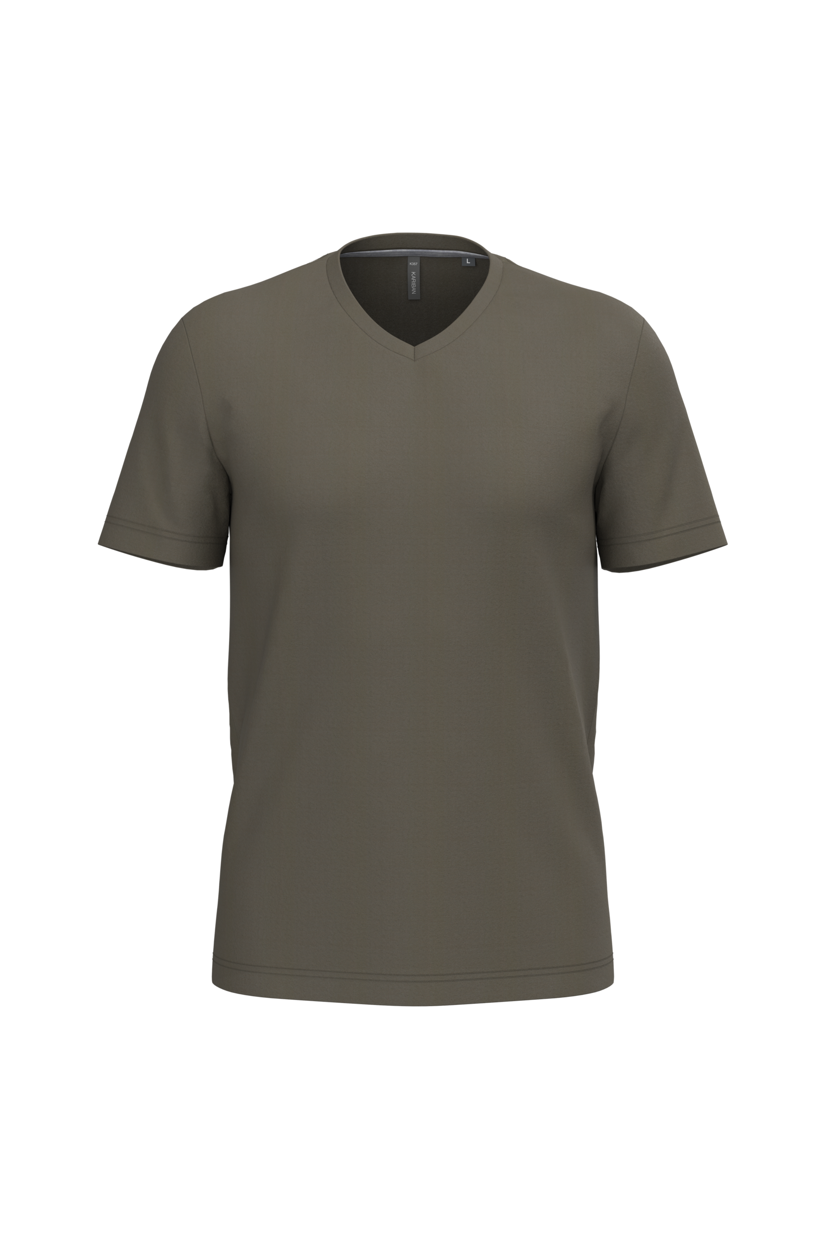 Miniature 11 pour T-shirt col V manches courtes homme