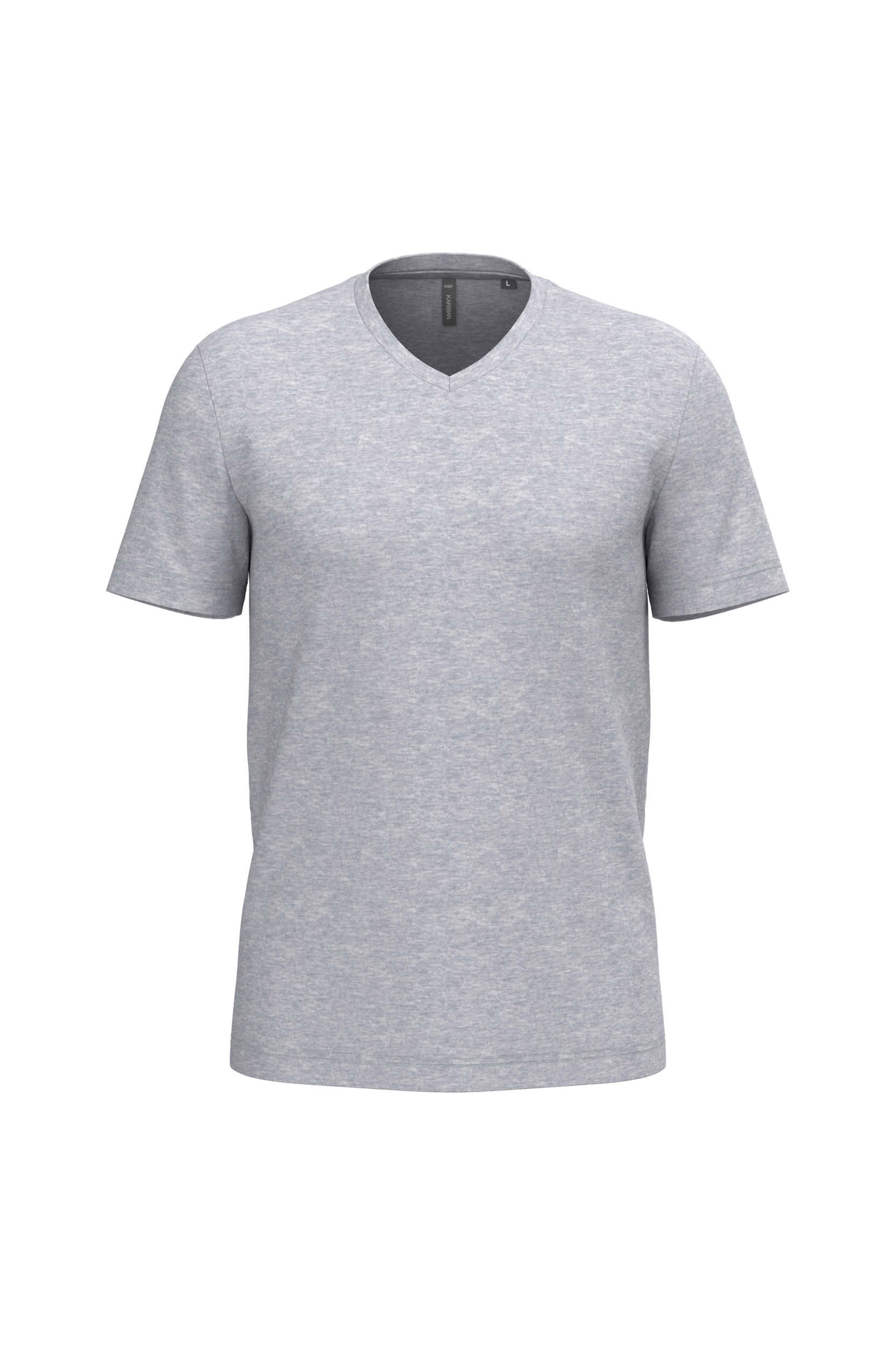 Miniature 20 pour T-shirt col V manches courtes homme