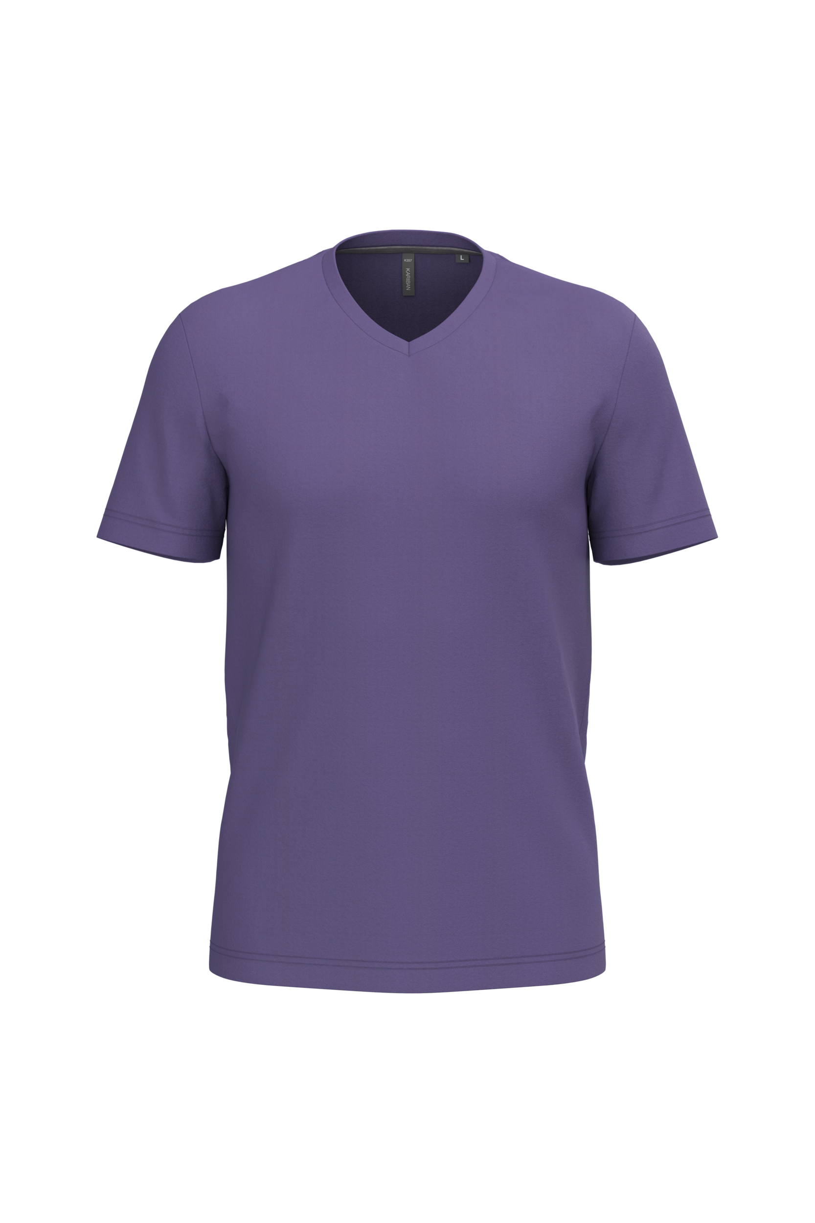 Miniature 21 pour T-shirt col V manches courtes homme