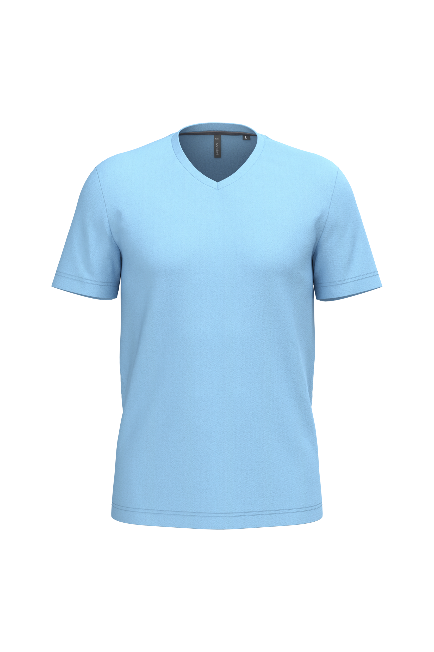 Miniature 23 pour T-shirt col V manches courtes homme