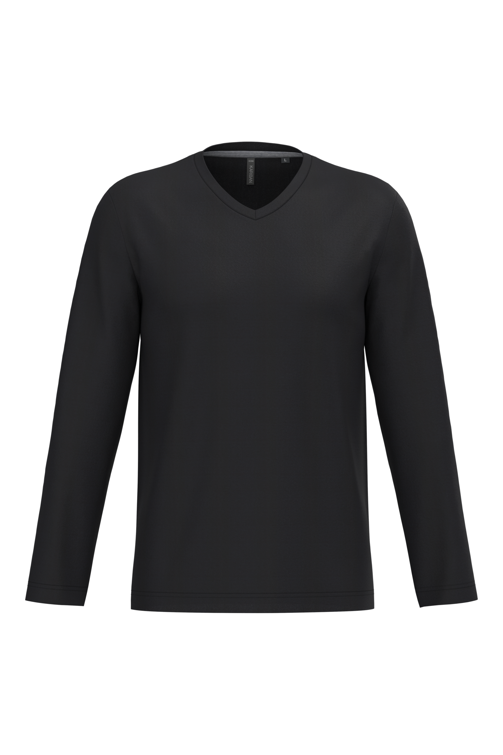 Miniature 8 pour T-shirt col V manches longues homme