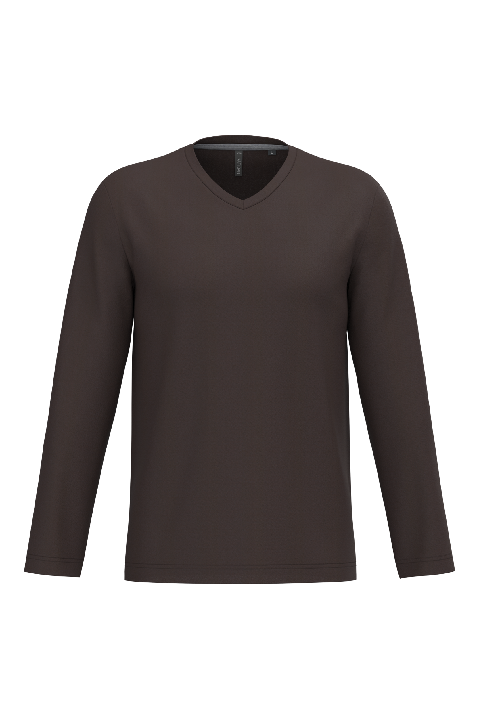 Miniature 9 pour T-shirt col V manches longues homme