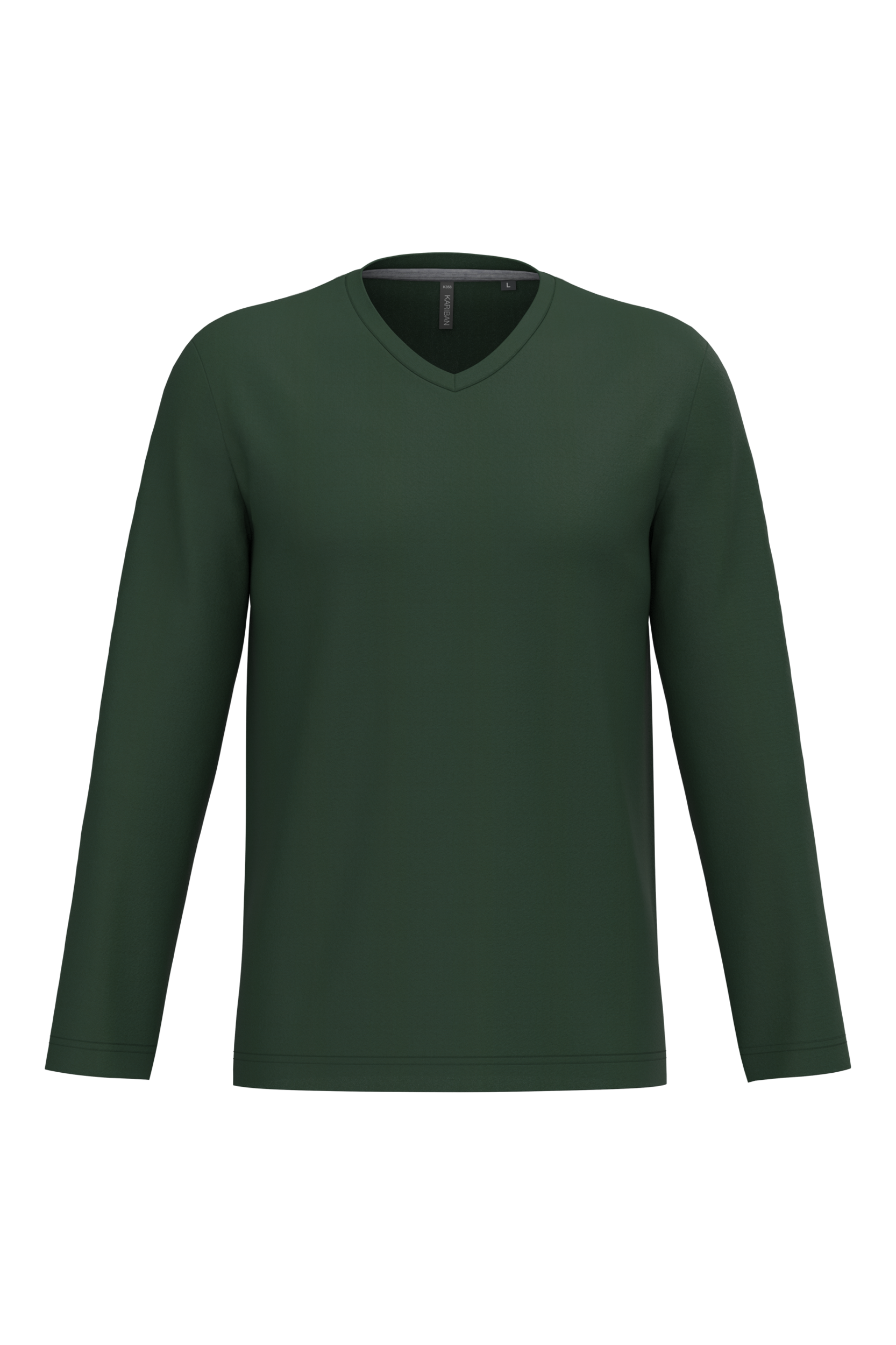 Miniature 12 pour T-shirt col V manches longues homme