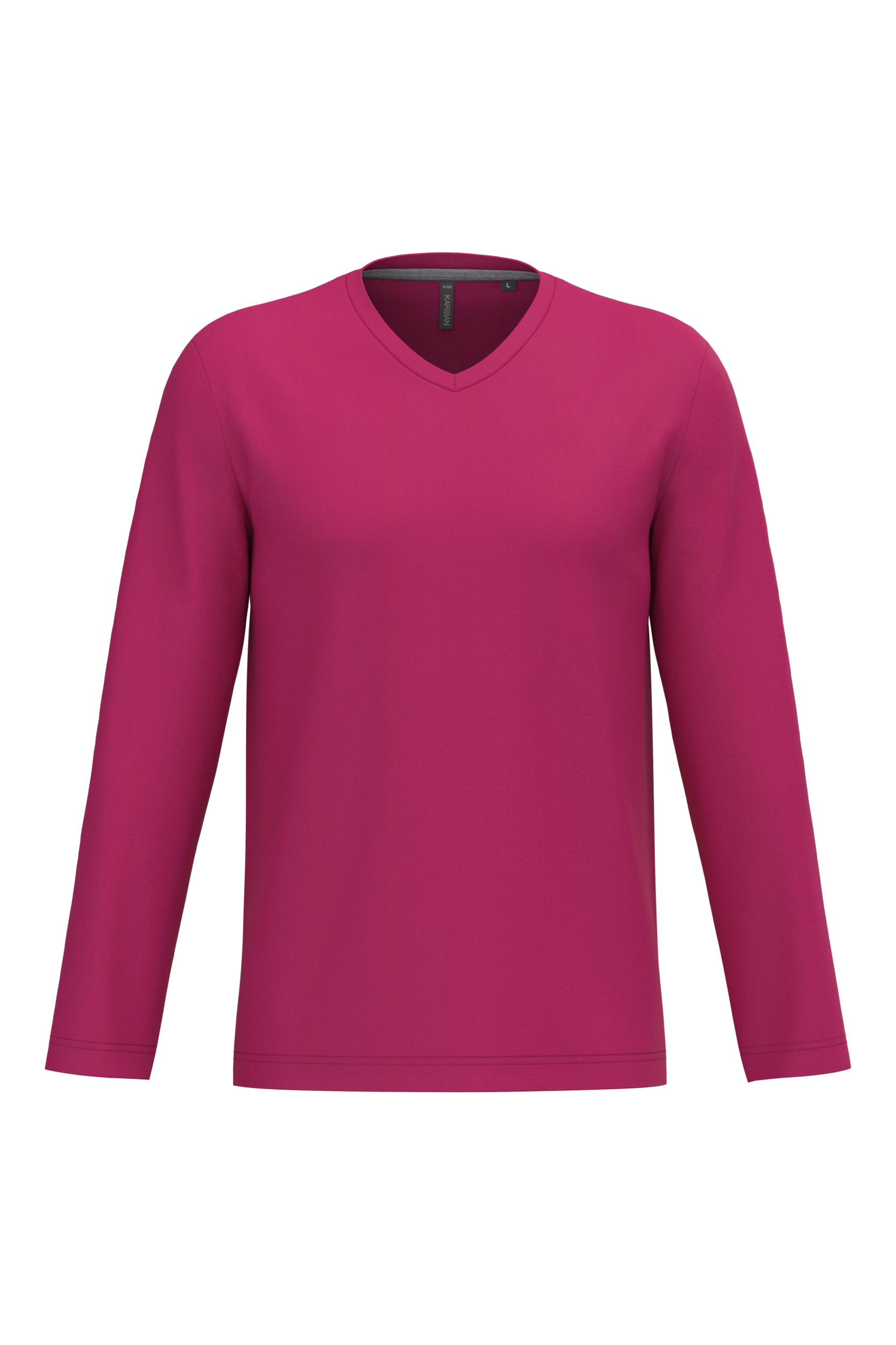 Miniature 13 pour T-shirt col V manches longues homme