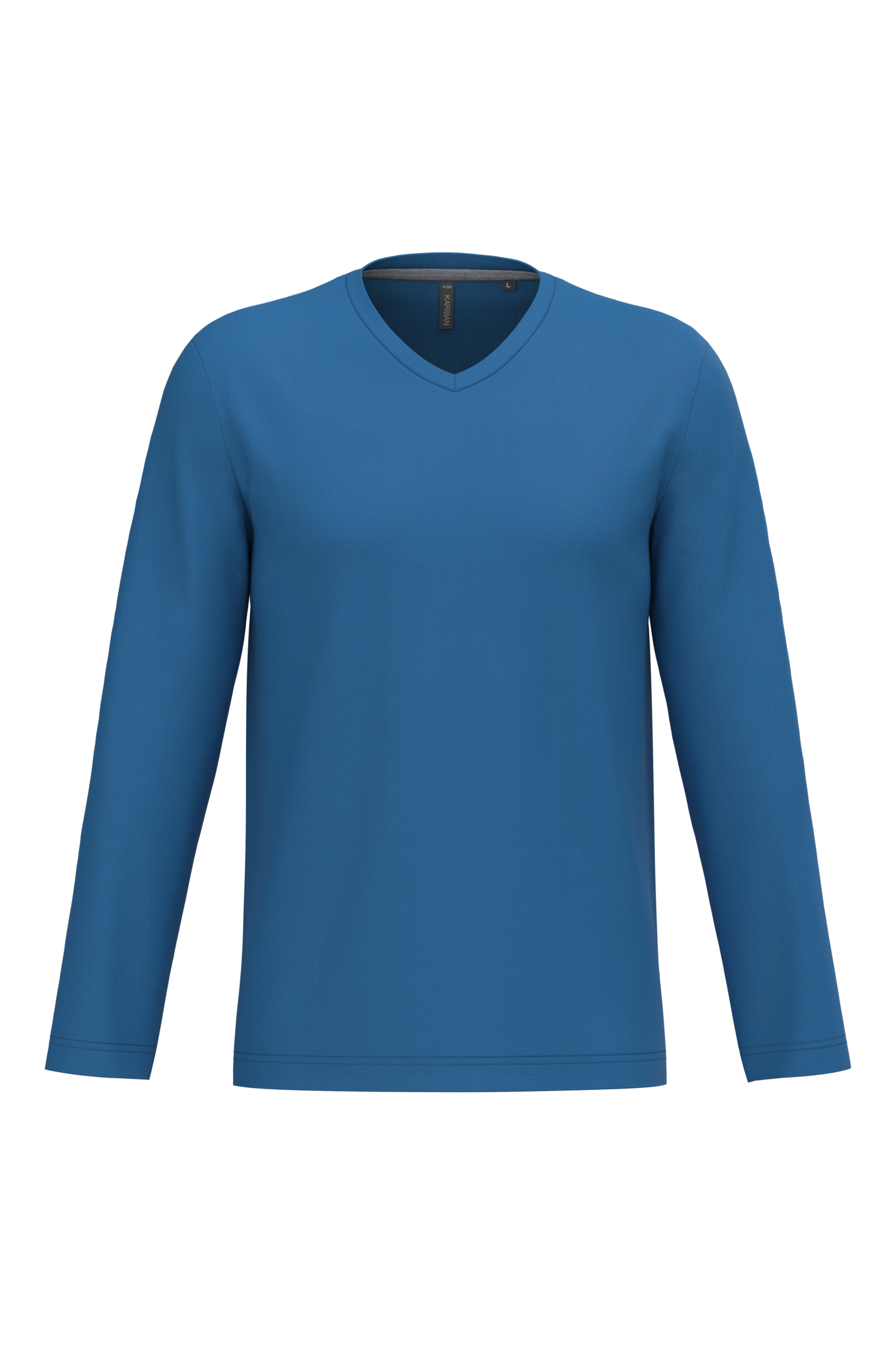 Miniature 15 pour T-shirt col V manches longues homme