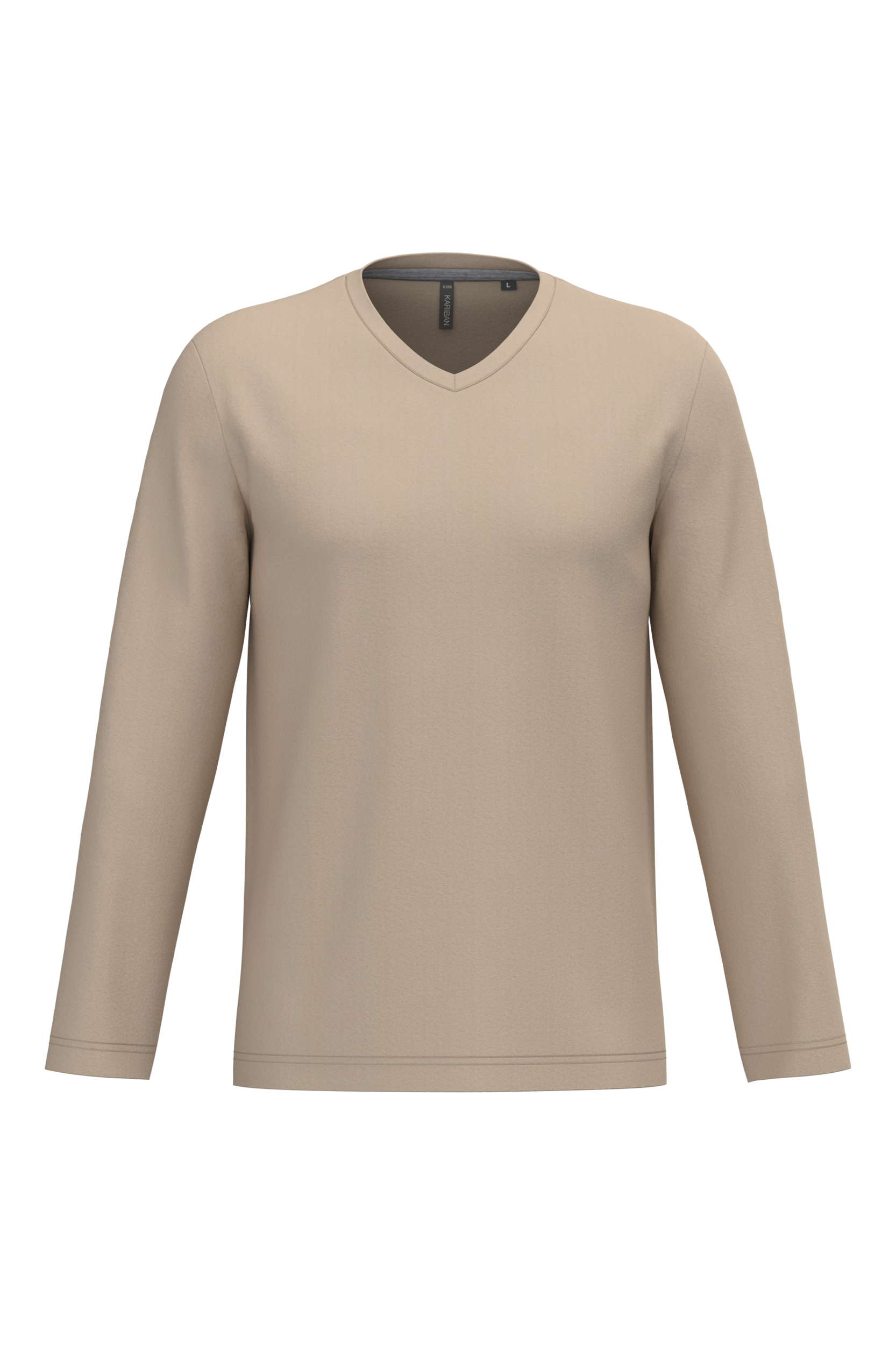 Miniature 16 pour T-shirt col V manches longues homme