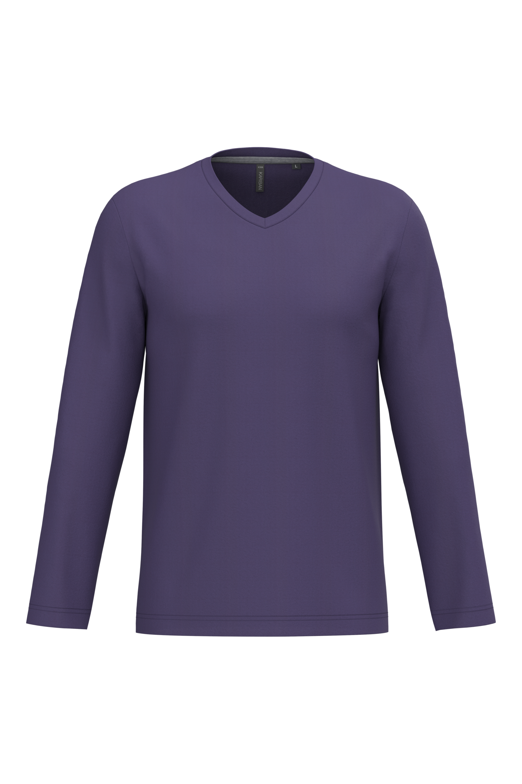 Miniature 21 pour T-shirt col V manches longues homme