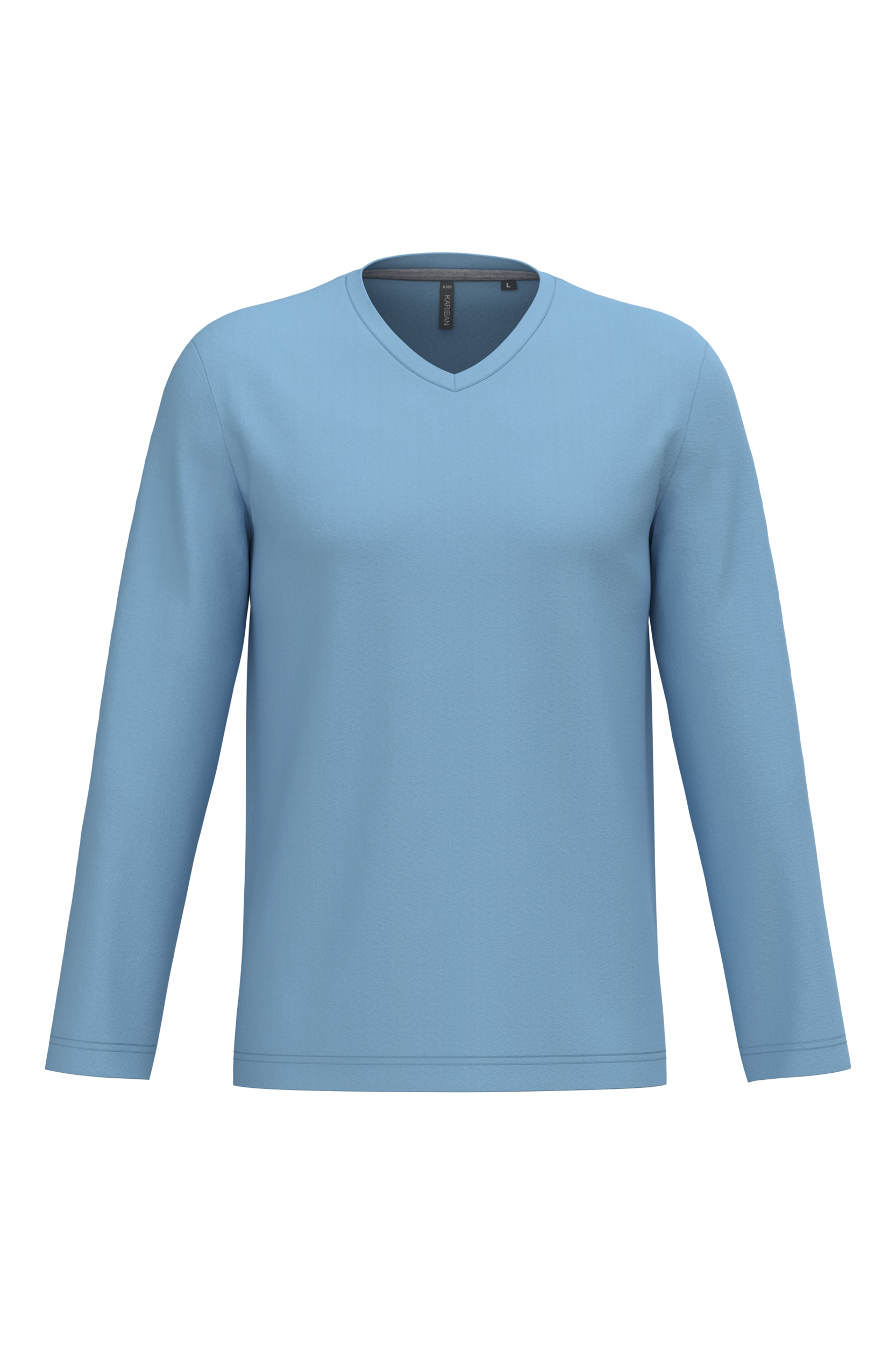 Miniature 23 pour T-shirt col V manches longues homme