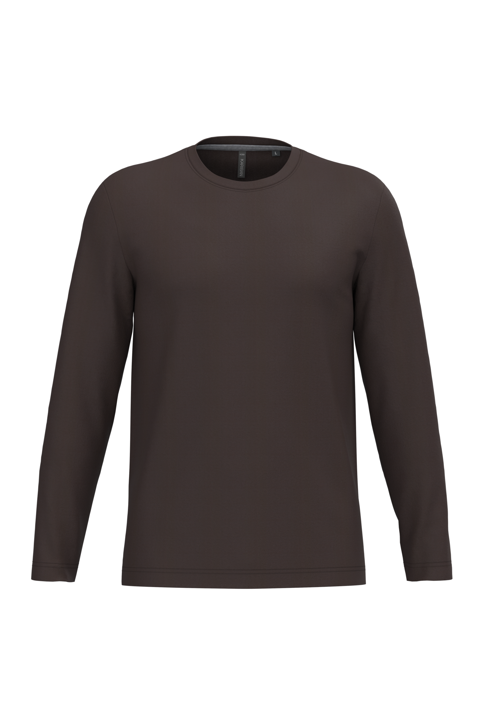 Miniature 10 pour T-shirt col rond manches longues homme