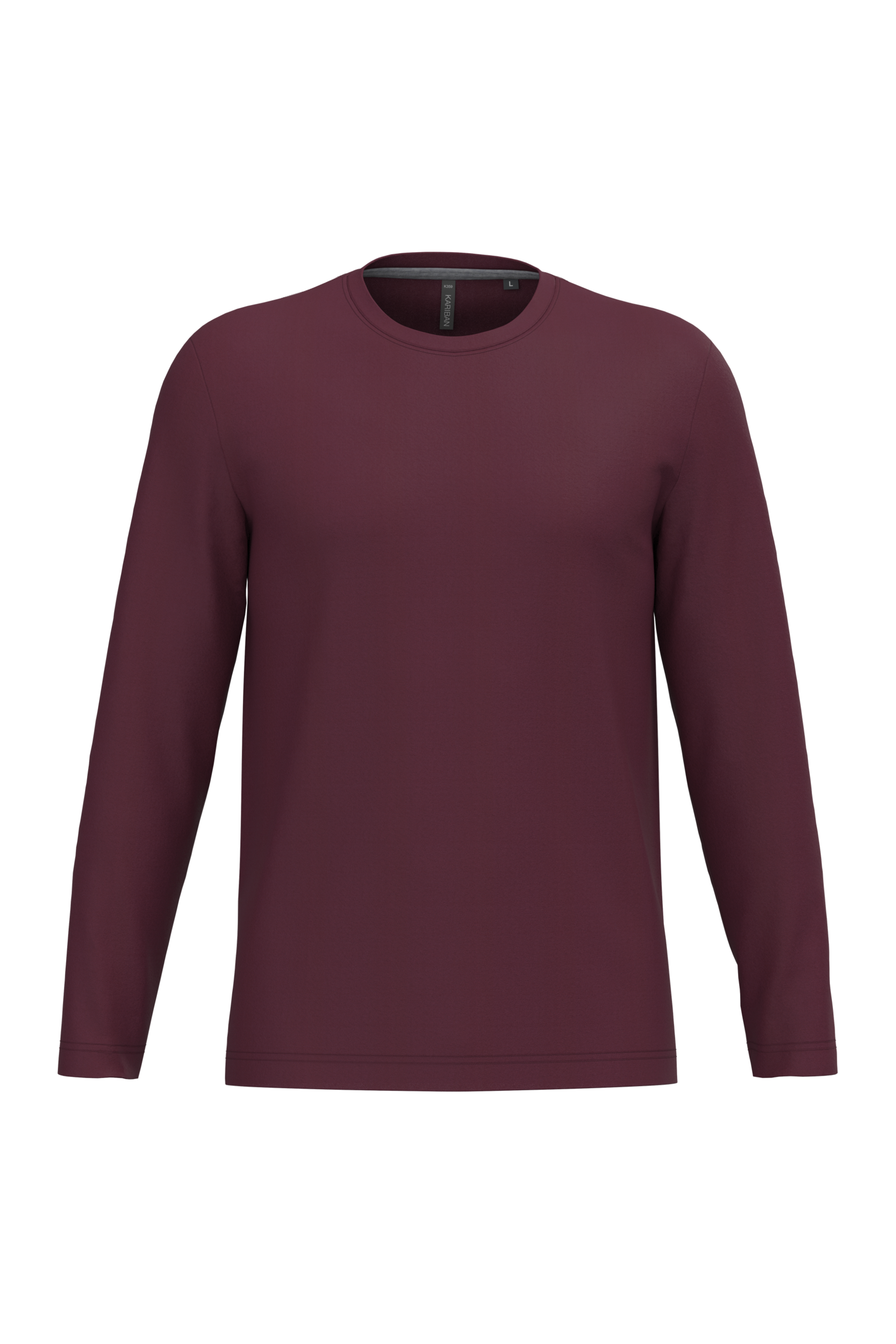 Miniature 27 pour T-shirt col rond manches longues homme