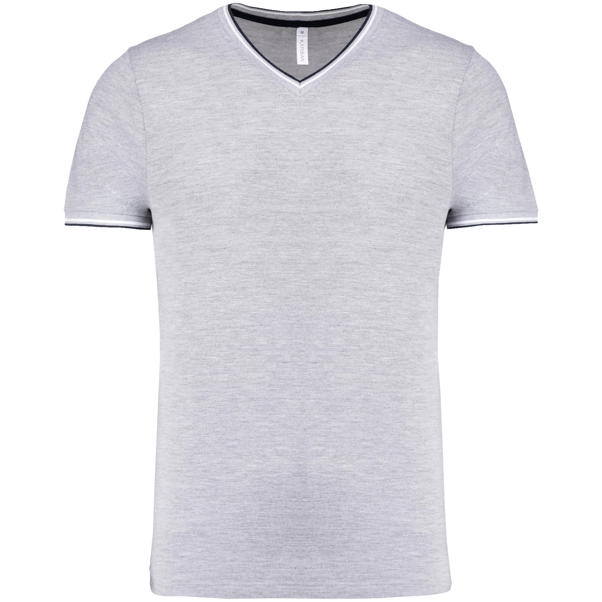 Miniature 12 pour T-shirt maille piquée col V homme
