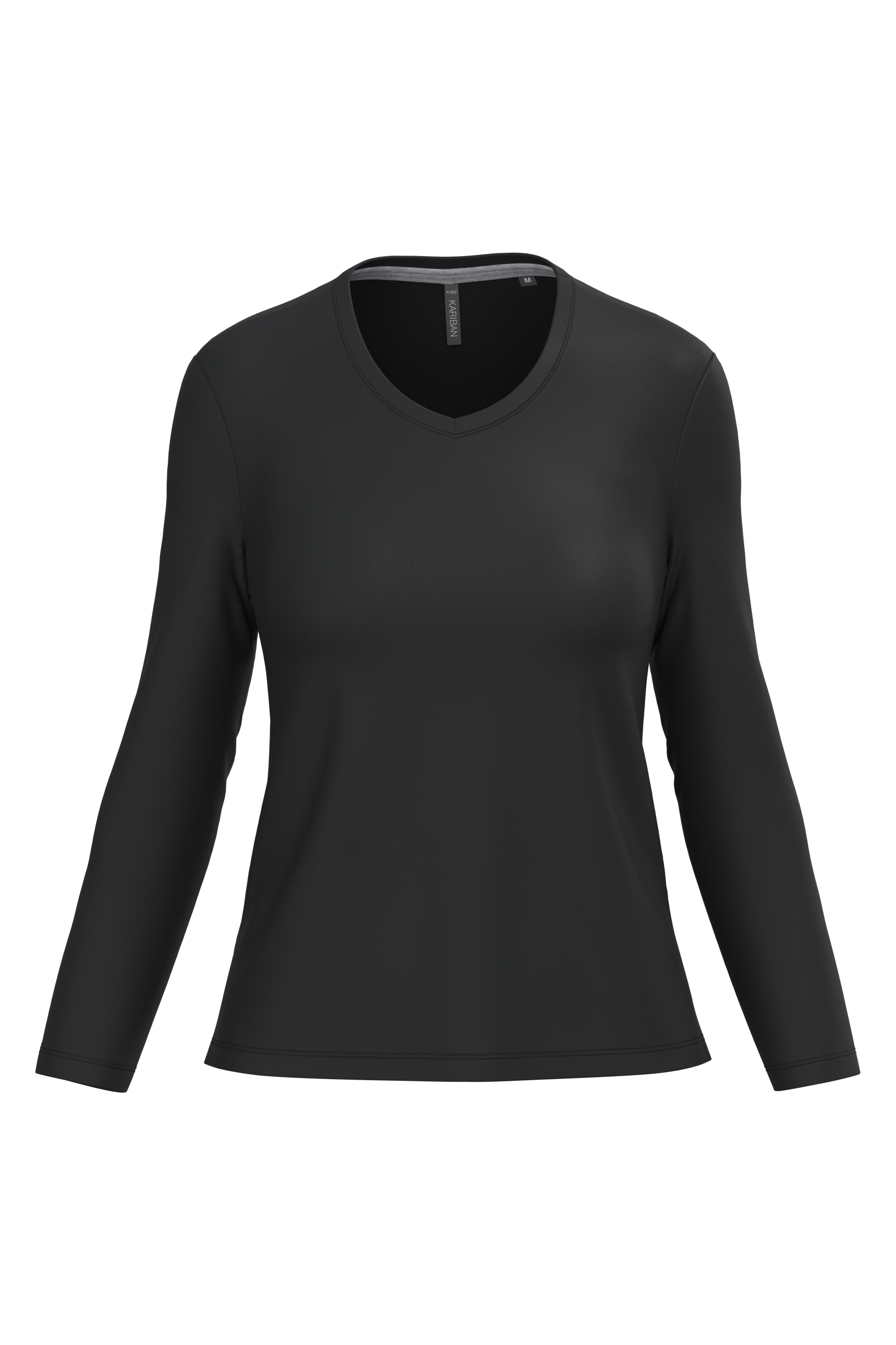Miniature 9 pour T-shirt col V manches longues femme