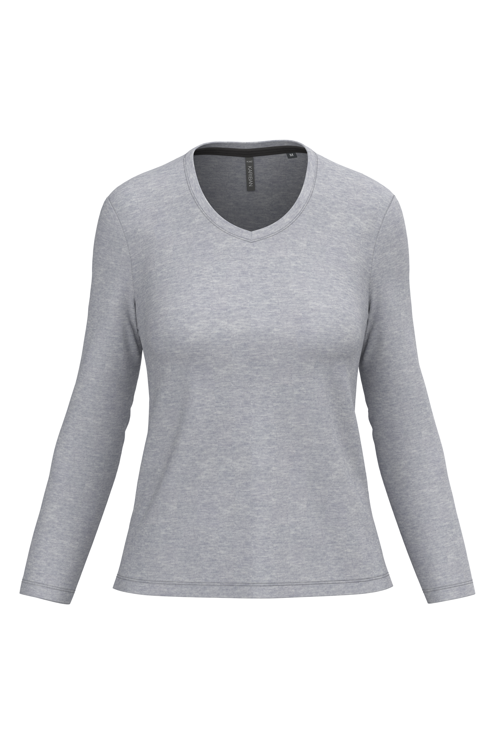 Miniature 21 pour T-shirt col V manches longues femme