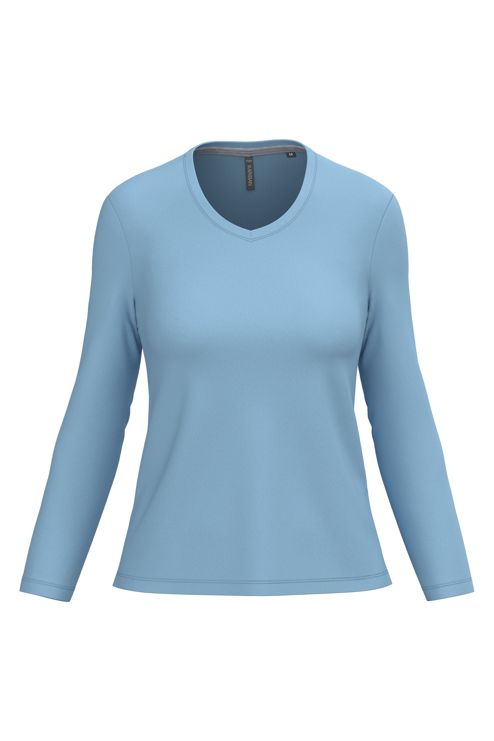 Miniature 24 pour T-shirt col V manches longues femme