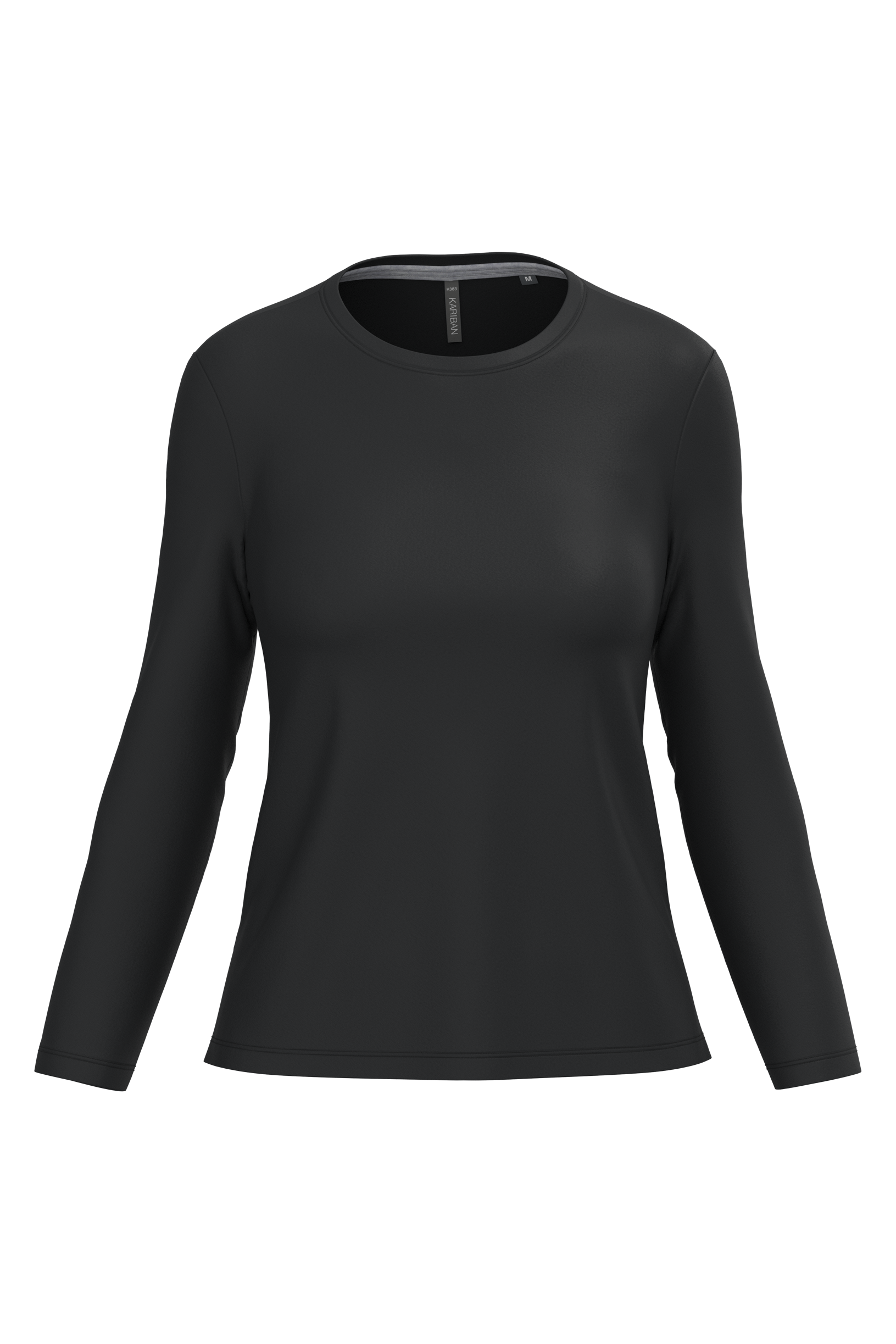 Miniature 9 pour T-shirt col rond manches longues femme