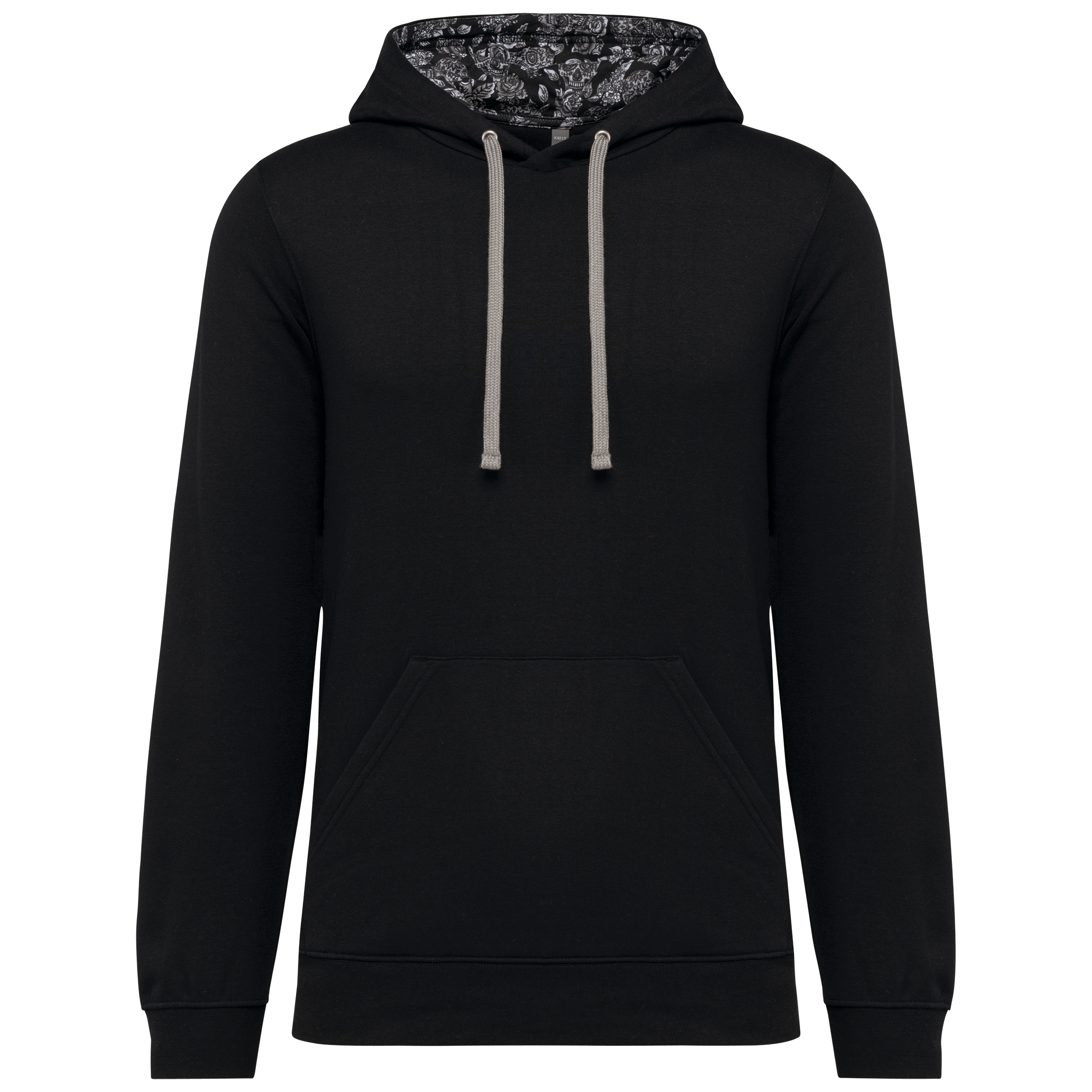 Miniature 17 pour Sweat-shirt à capuche contrastée à motifs unisexe