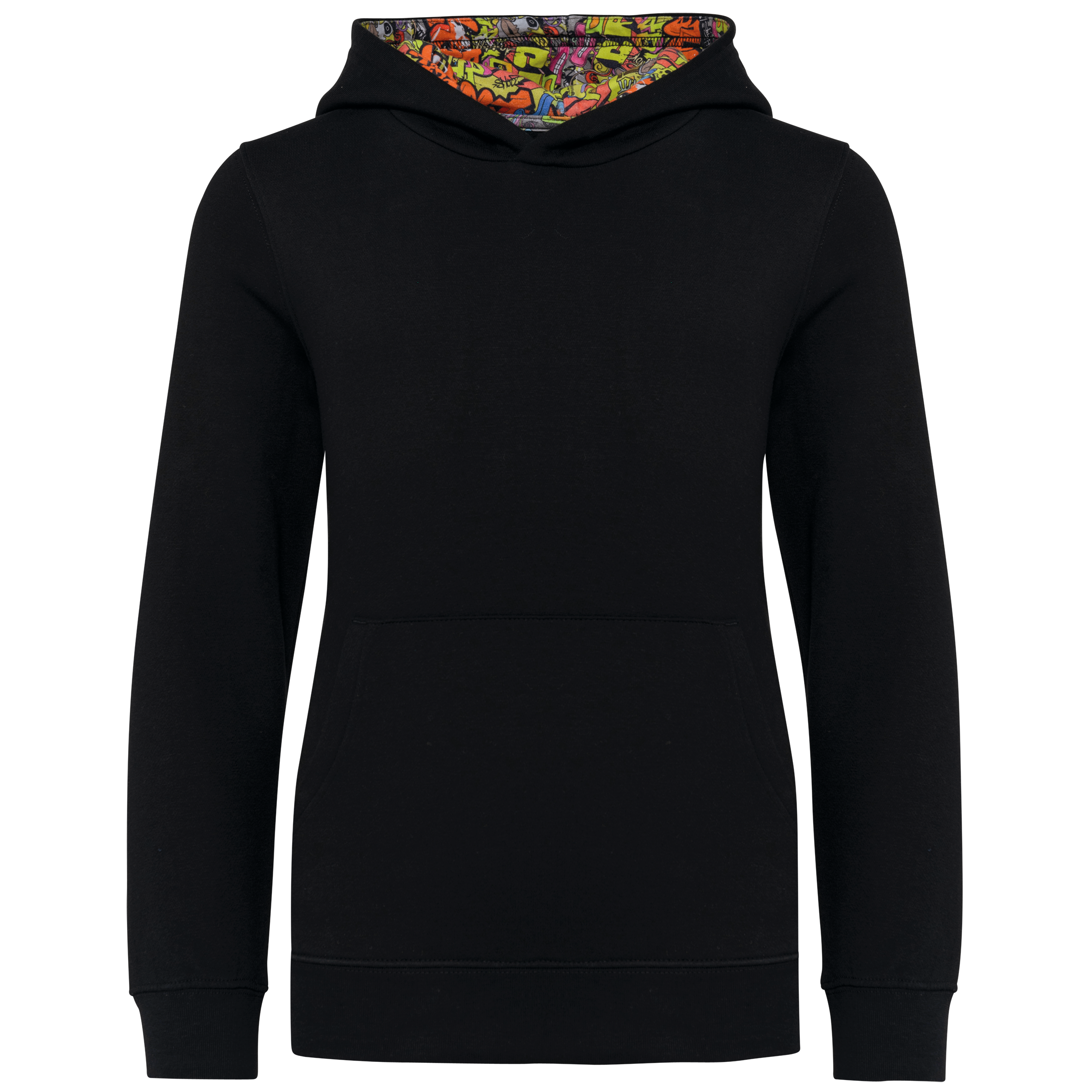 Miniature 19 pour Sweat-shirt à capuche contrastée à motifs enfant unisexe
