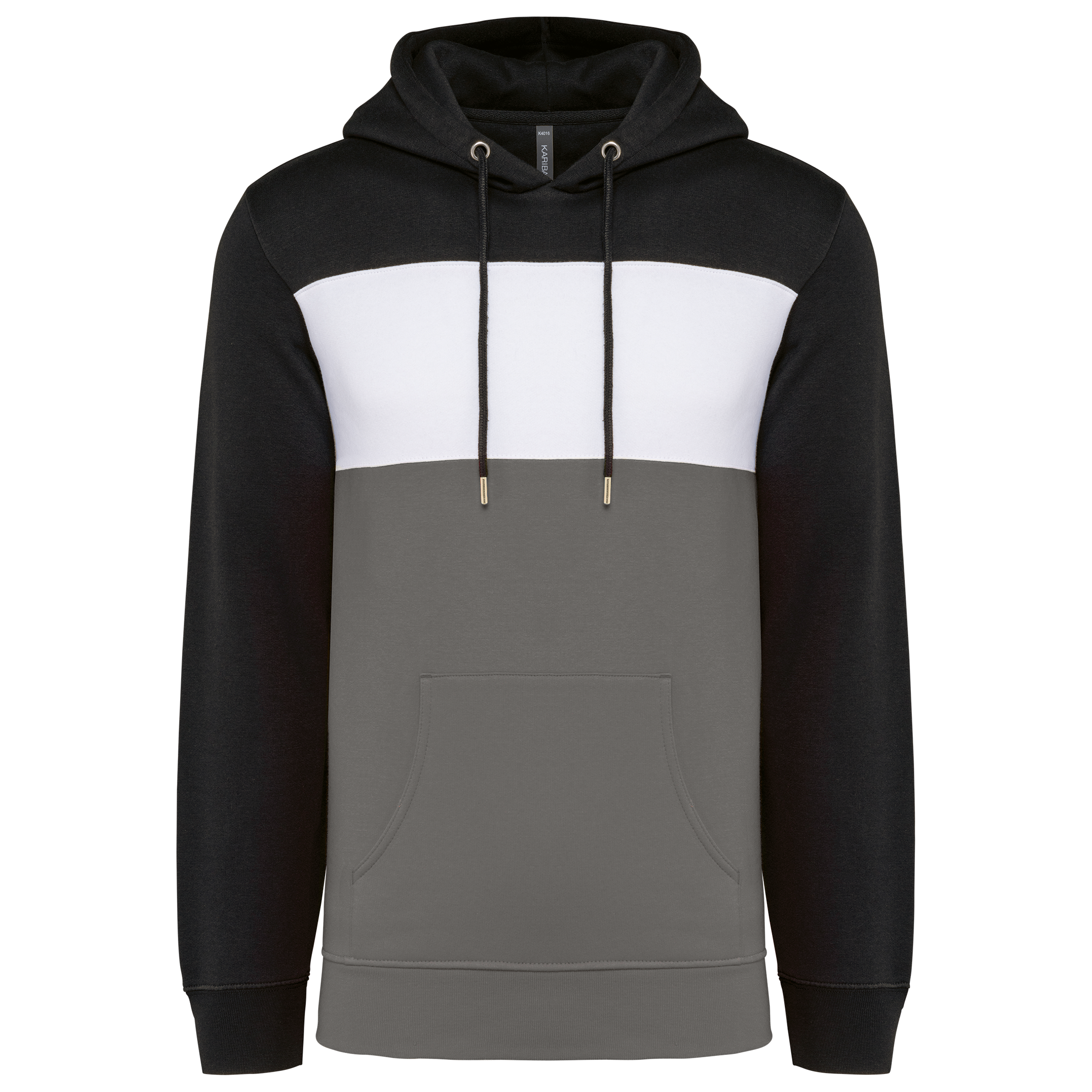 Miniature 11 pour Sweat-shirt tricolore à capuche unisexe