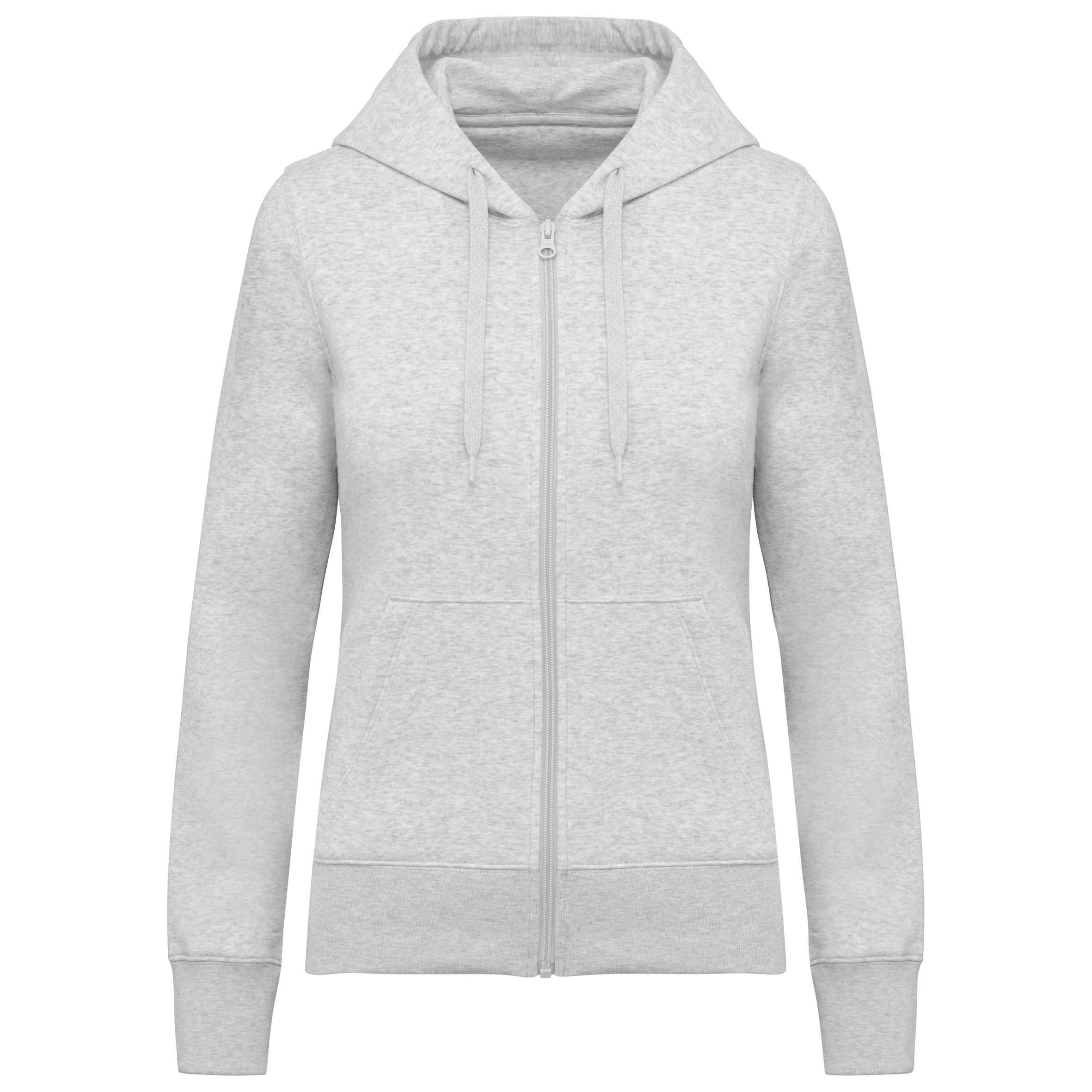 Miniature 19 pour Sweat-shirt écoresponsable zippé à capuche femme