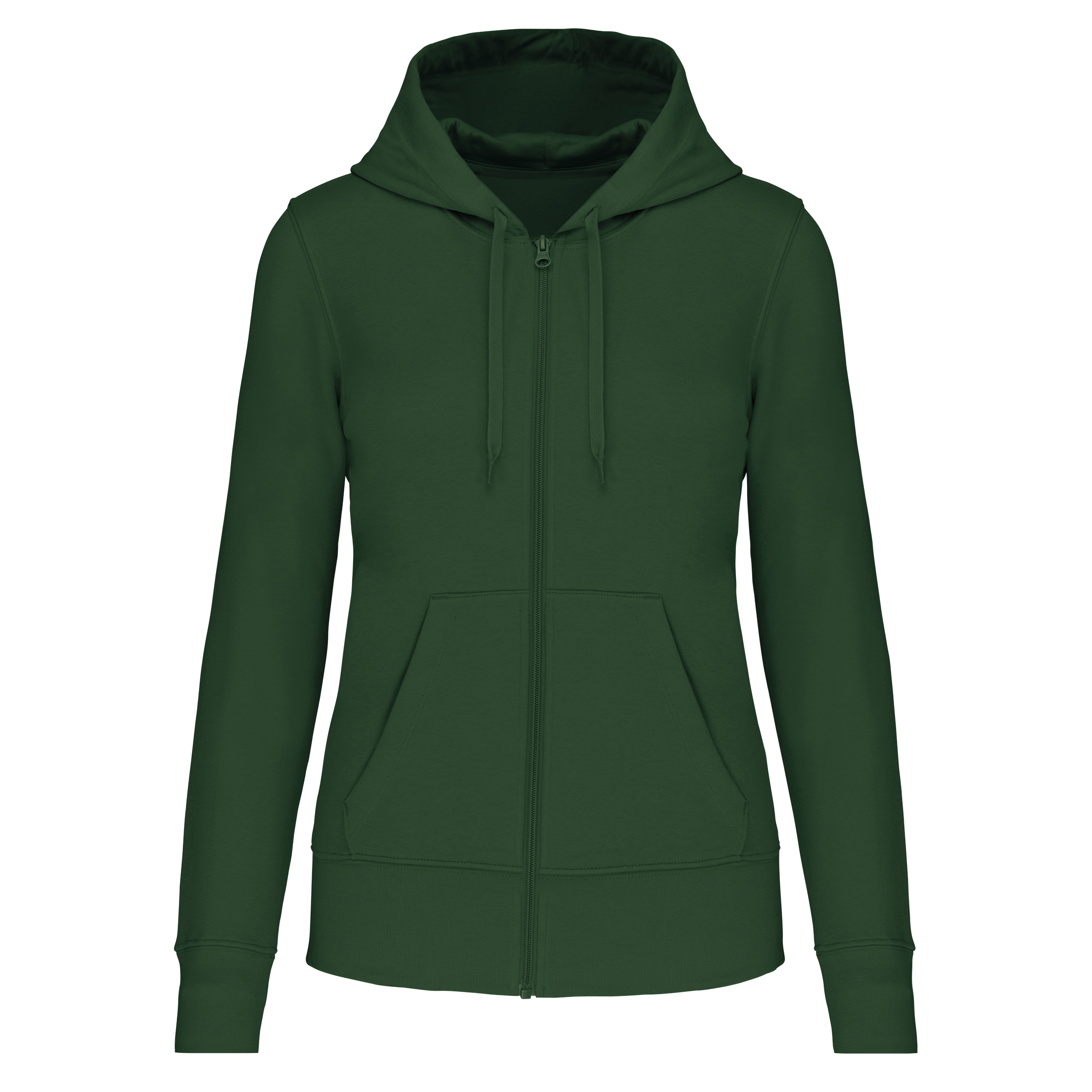 Miniature 11 pour Sweat-shirt écoresponsable zippé à capuche femme