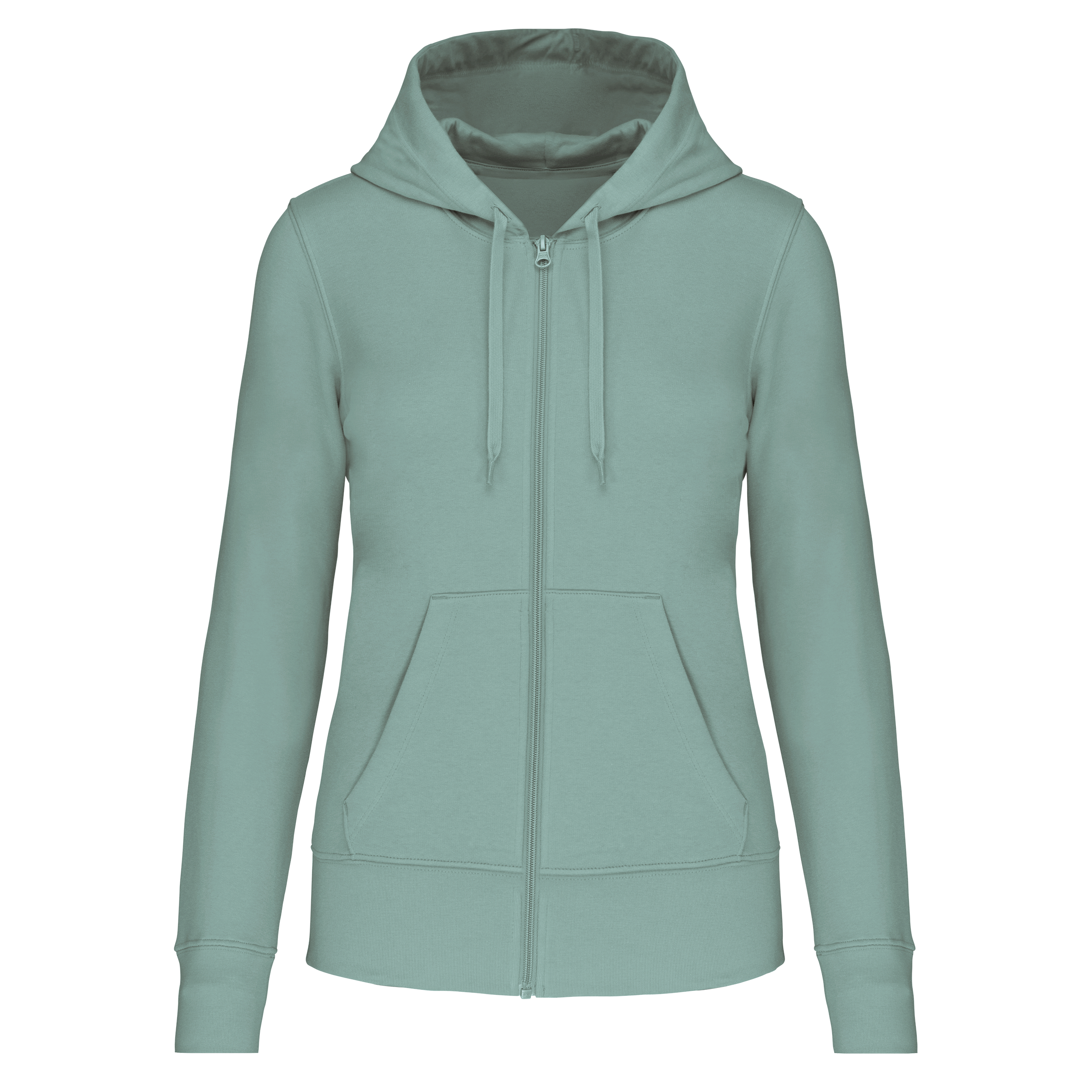 Miniature 17 pour Sweat-shirt écoresponsable zippé à capuche femme