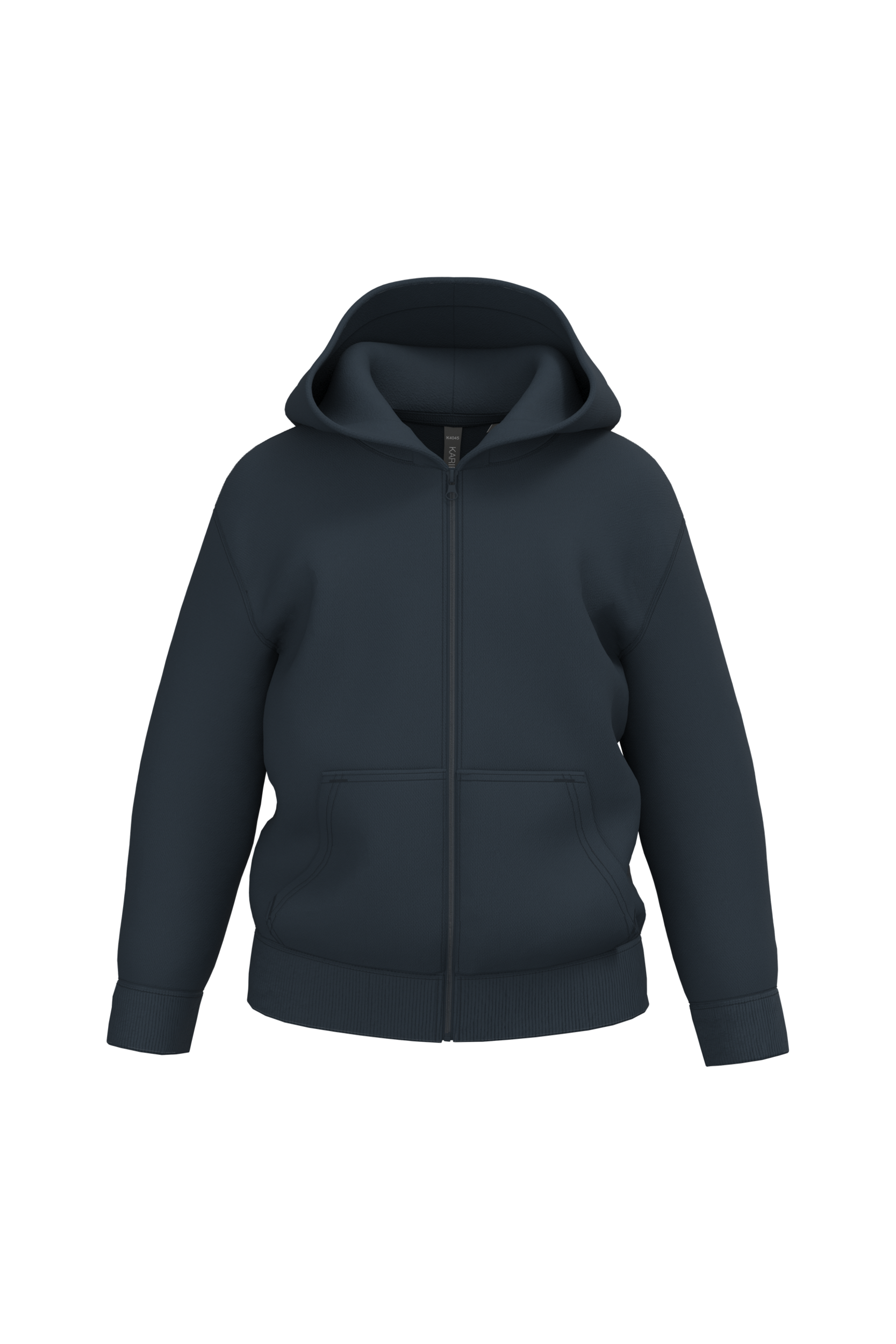 Miniature 2 pour Sweat-shirt recyclé zippé à capuche enfant