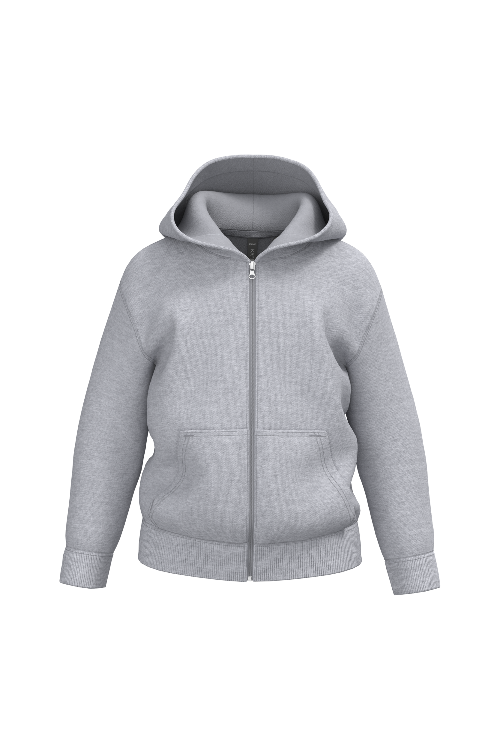 Miniature 3 pour Sweat-shirt recyclé zippé à capuche enfant