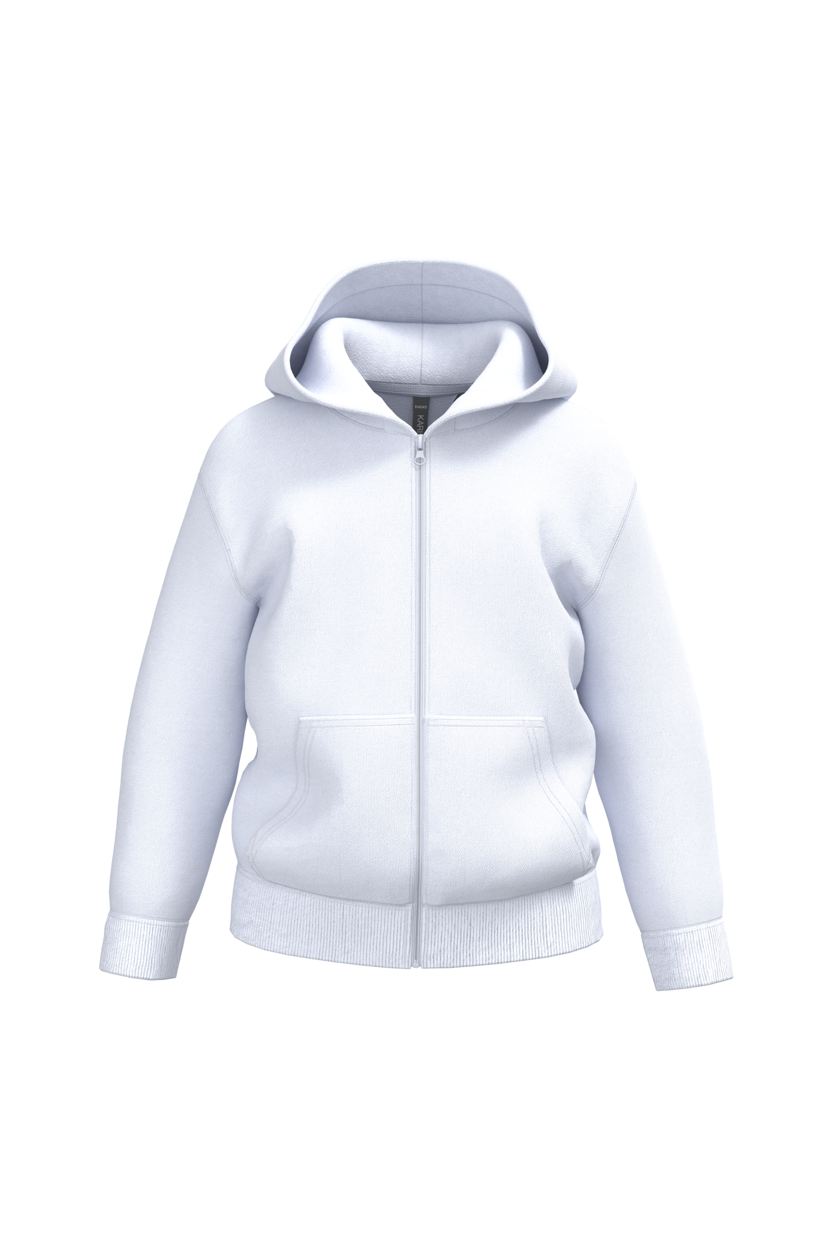 Miniature 4 pour Sweat-shirt recyclé zippé à capuche enfant