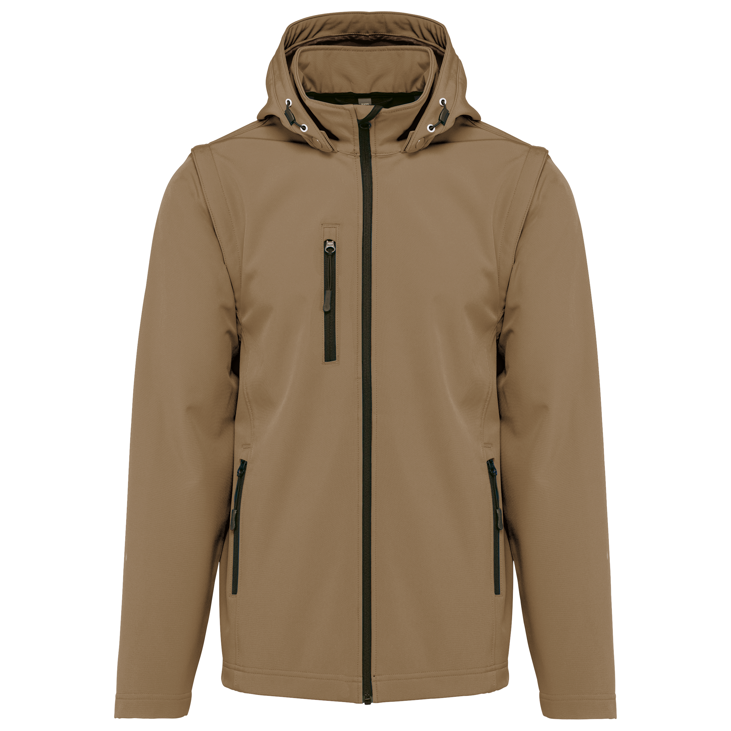 Miniature 26 pour Veste Softshell 3 couches à capuche avec manches amovibles unisexe